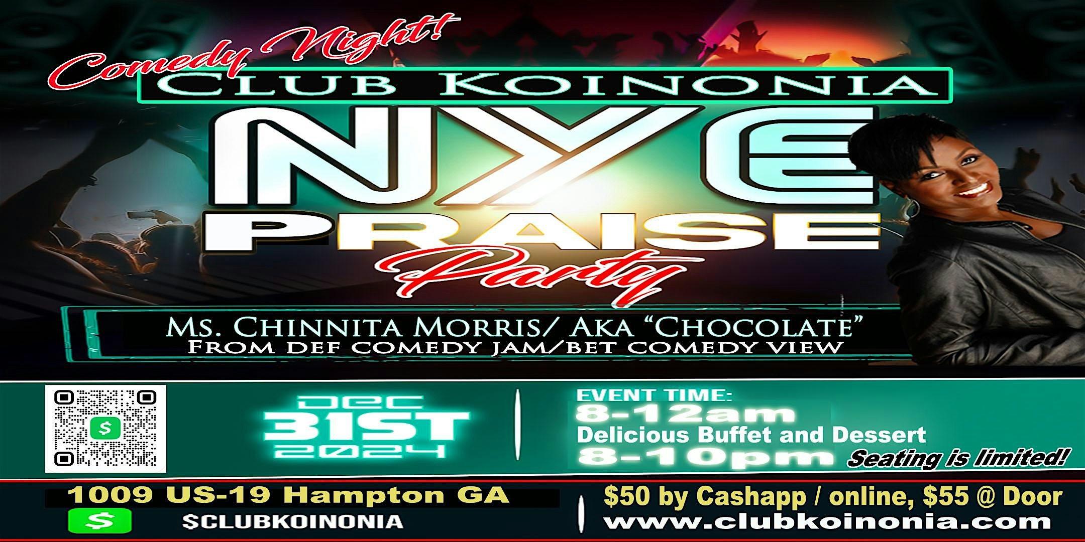 NYE PRAISE PARTY “Comedy Night” – Hampton, GA