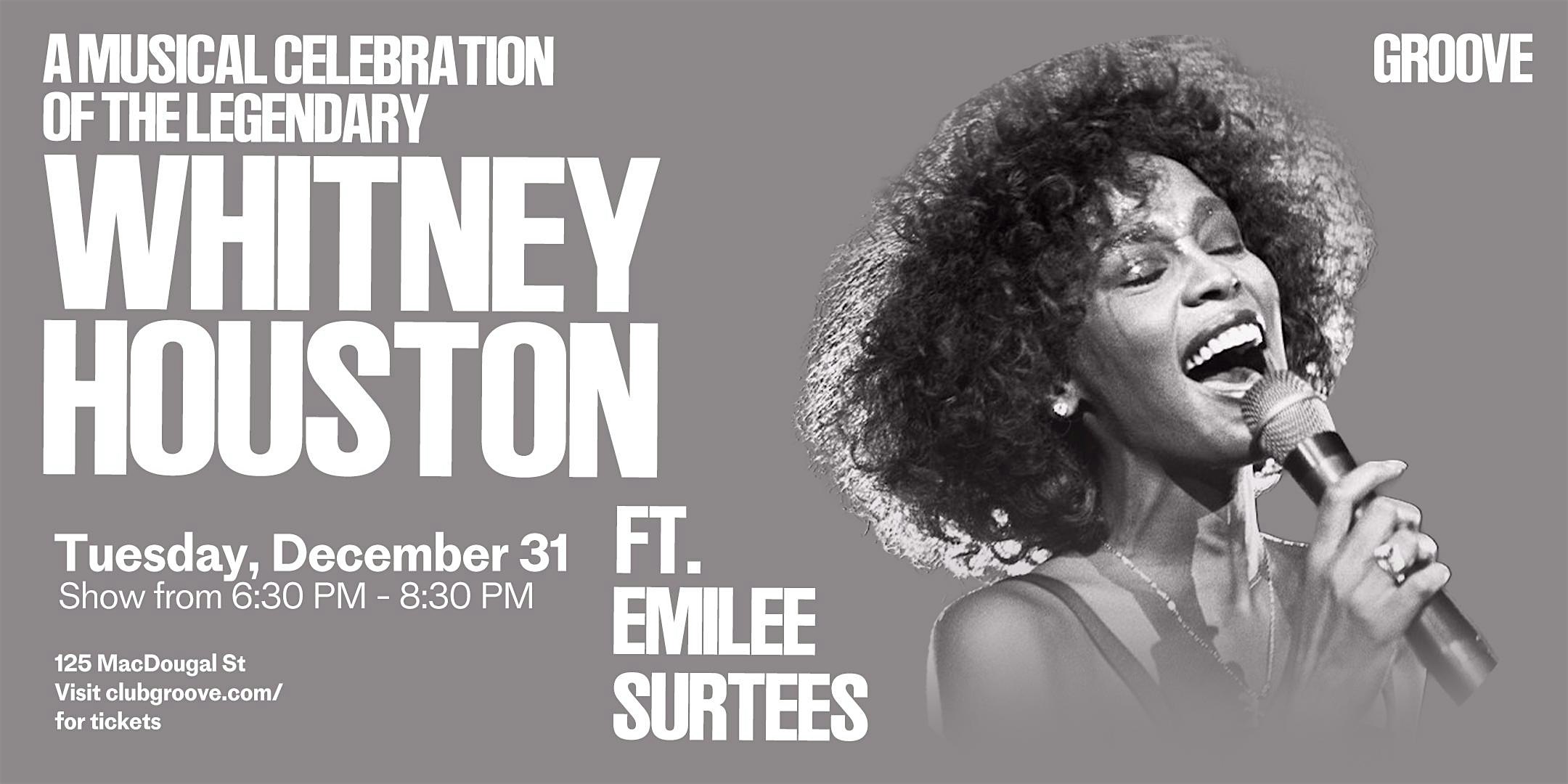 NYE Tribute to Whitney Houston! – New York, NY