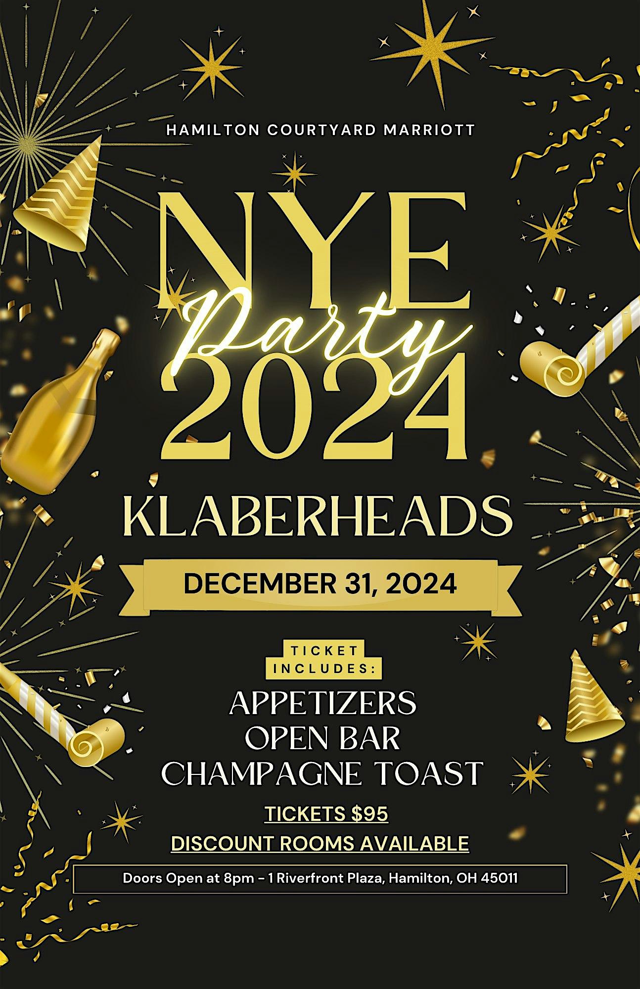 NYE with the Klaberheads at Courtyard Marriott – Hamilton, OH