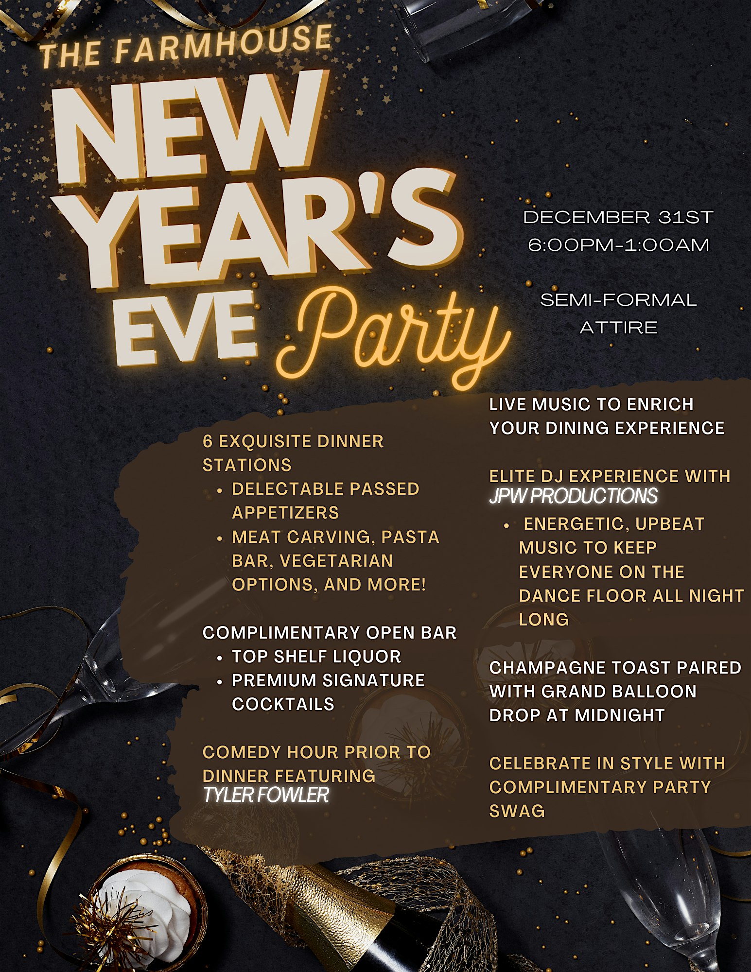 New Year’s Eve Party – Plainfield, IL