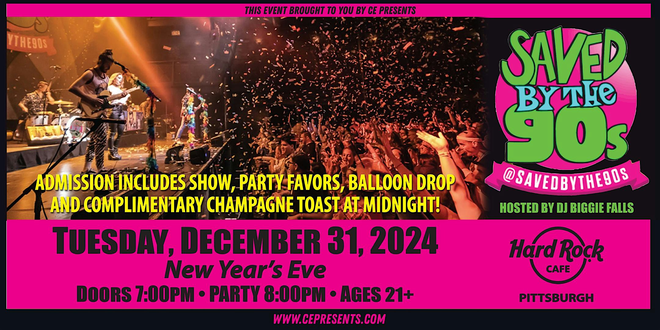 New Year’s Eve w/ Saved by the 90s – Pittsburgh, PA