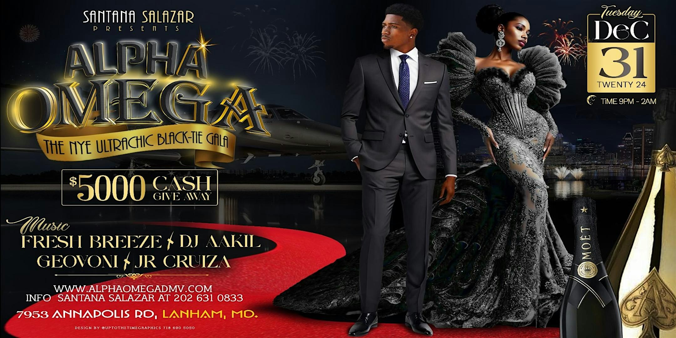 ALPHA OMEGA – NYE ULTRACHIC BLACK-TIE GALA – lanham, MD