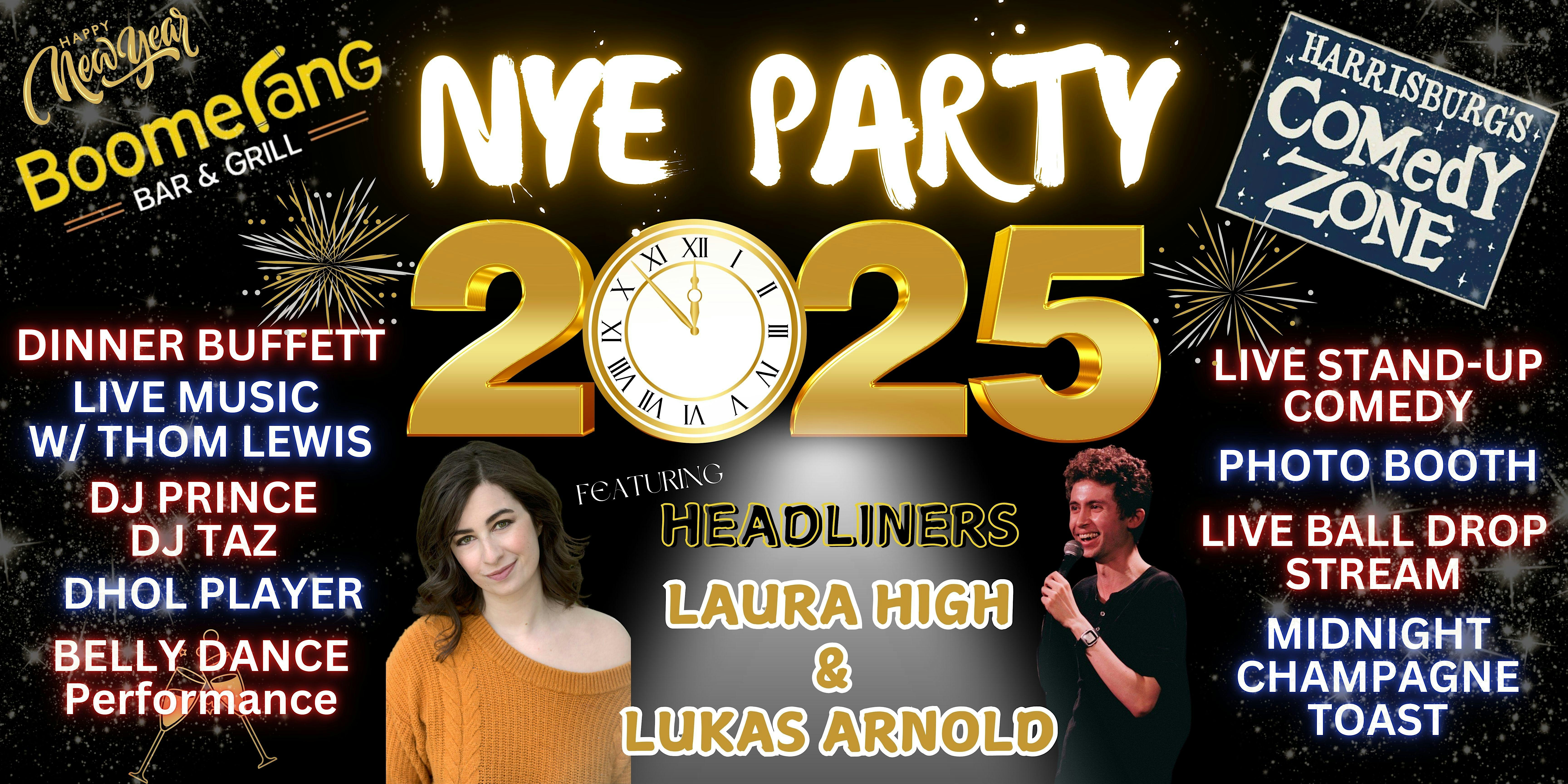 NYE Party with Lukas Arnold and Laura High – SPECIAL EVENT – New Cumberland, PA