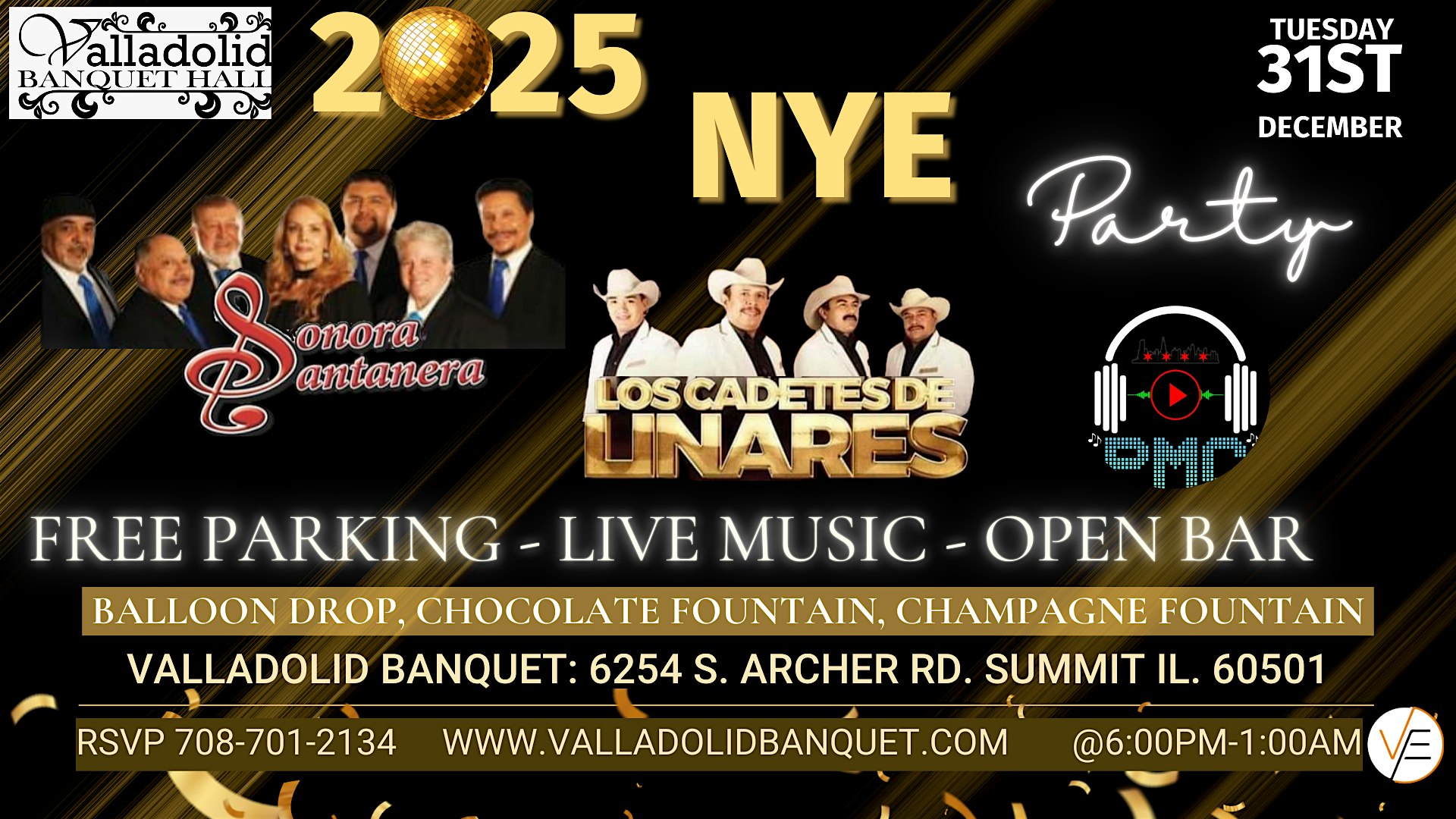 New Year’s Eve Party 2025 – Summit, IL