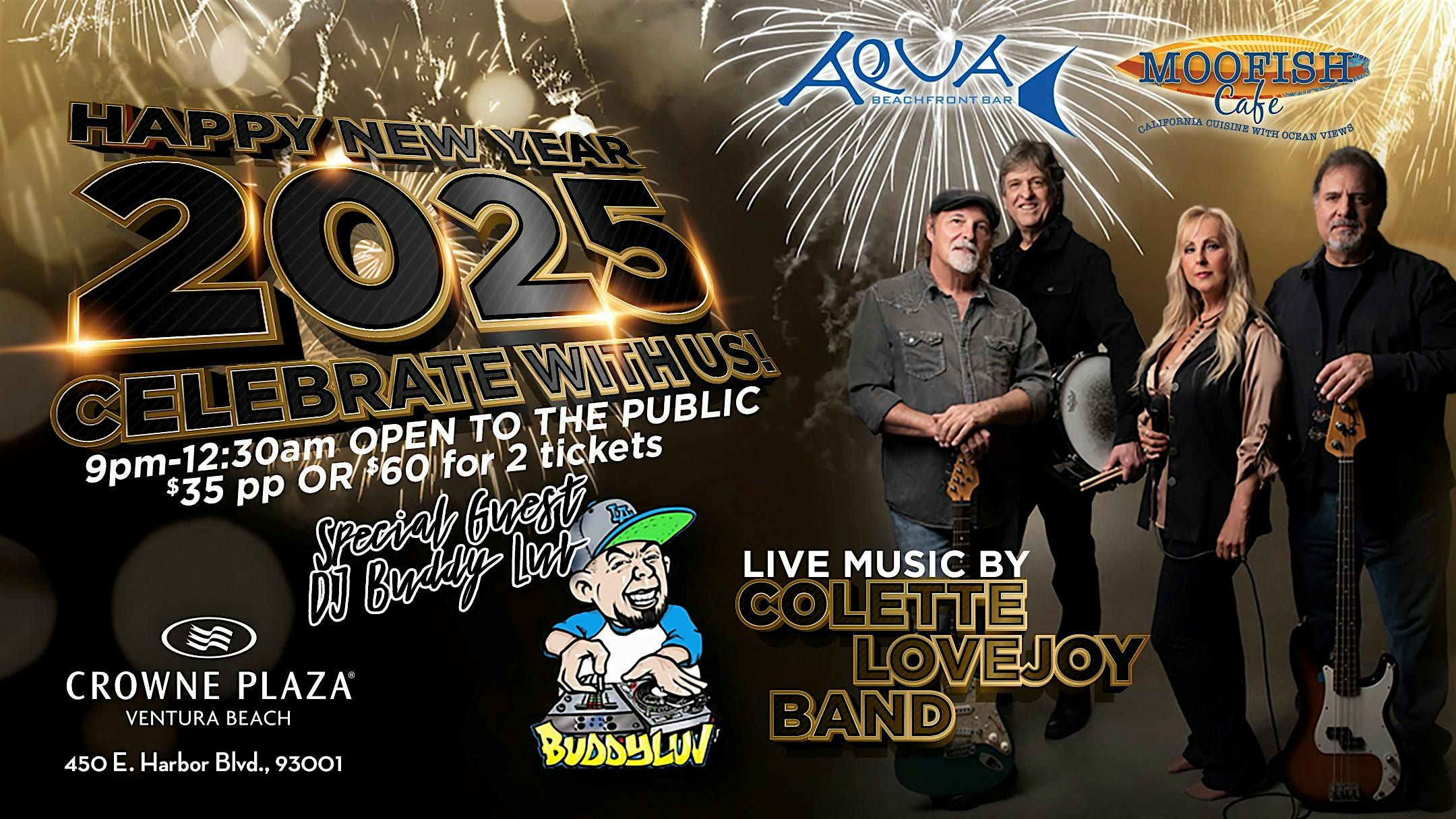 Shake It Into 2025: NYE Party with the Colette Lovejoy Band! – Ventura, CA