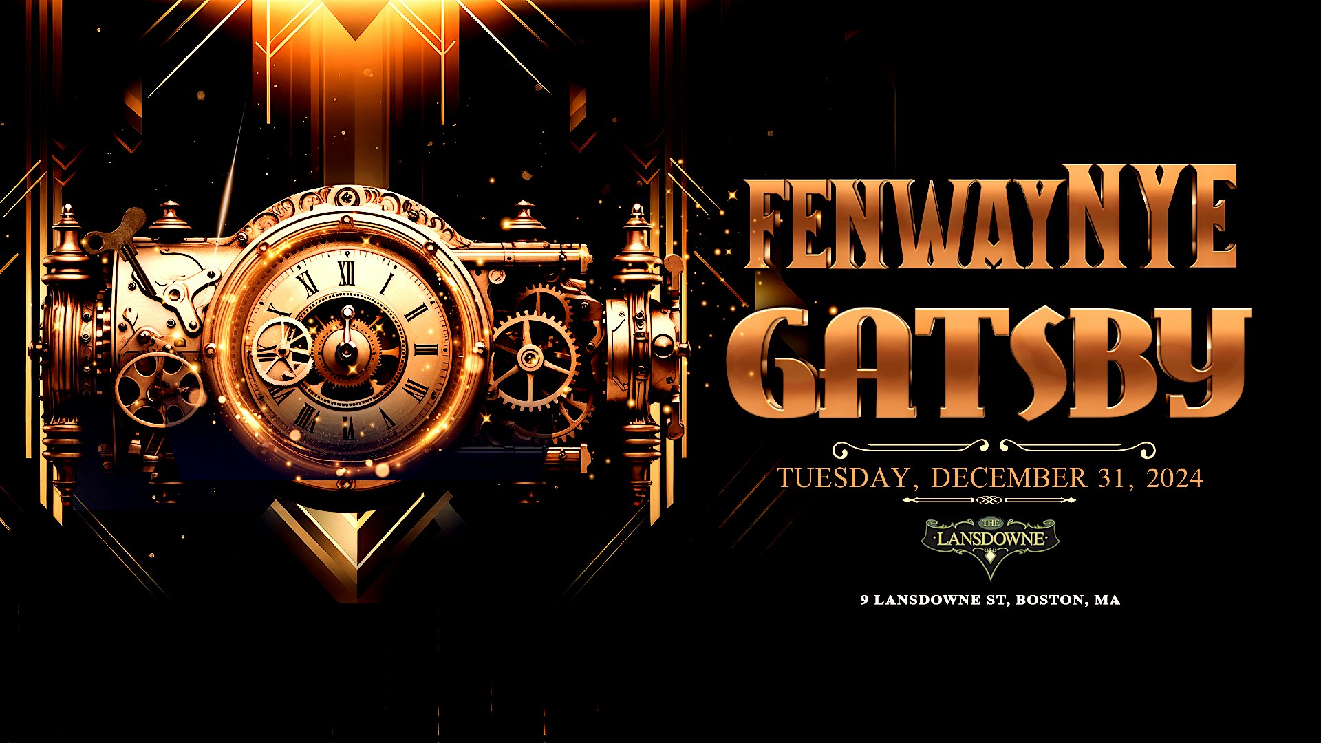 Boston New Year’s Eve 2025 @ Lansdowne Pub – Gatsby – Boston, MA