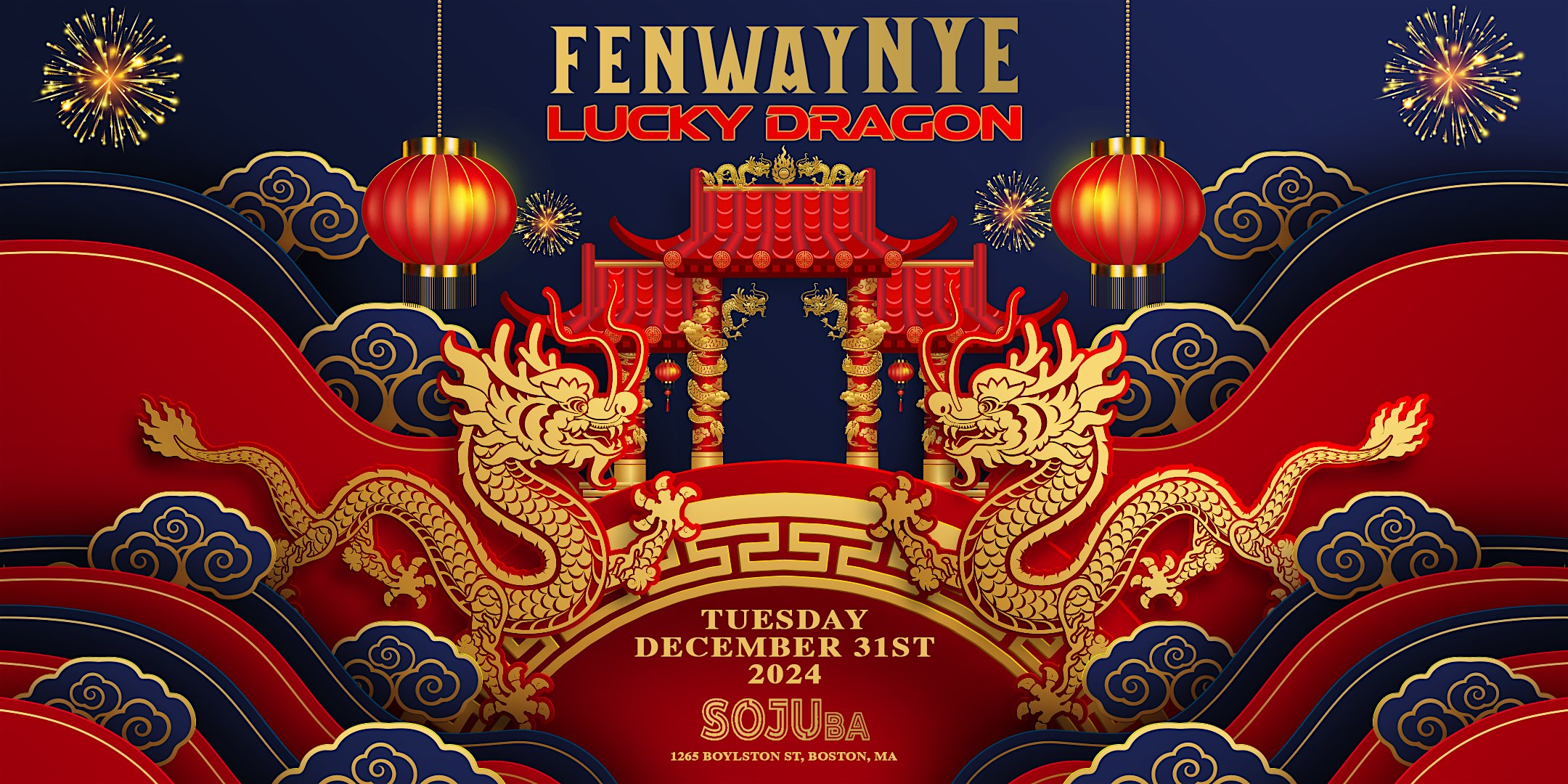 Boston New Year’s Eve 2025 @ SOJUba – Lucky Dragons – Boston, MA