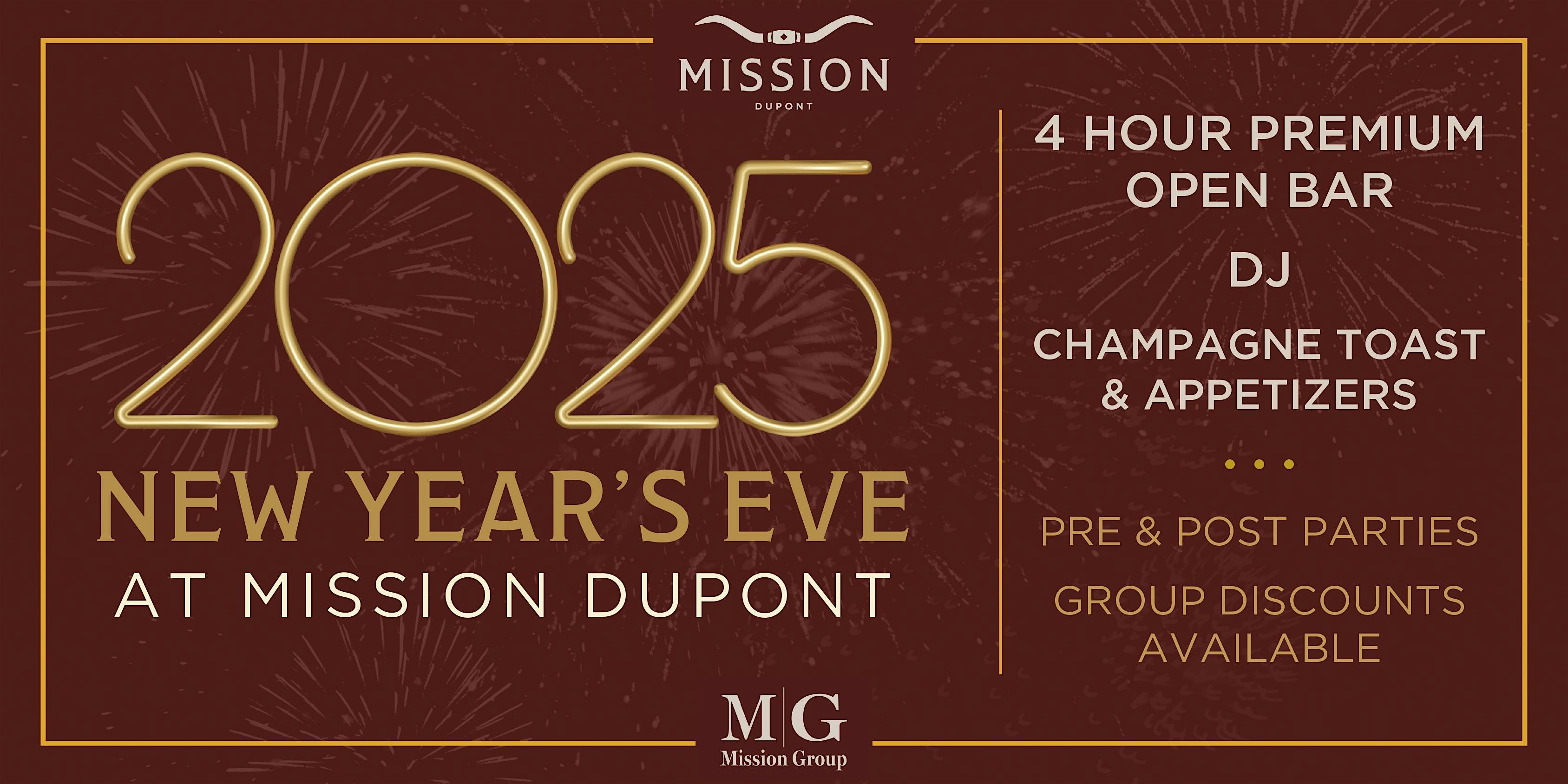 New Year’s Eve 2025 at Mission Dupont – Washington, DC