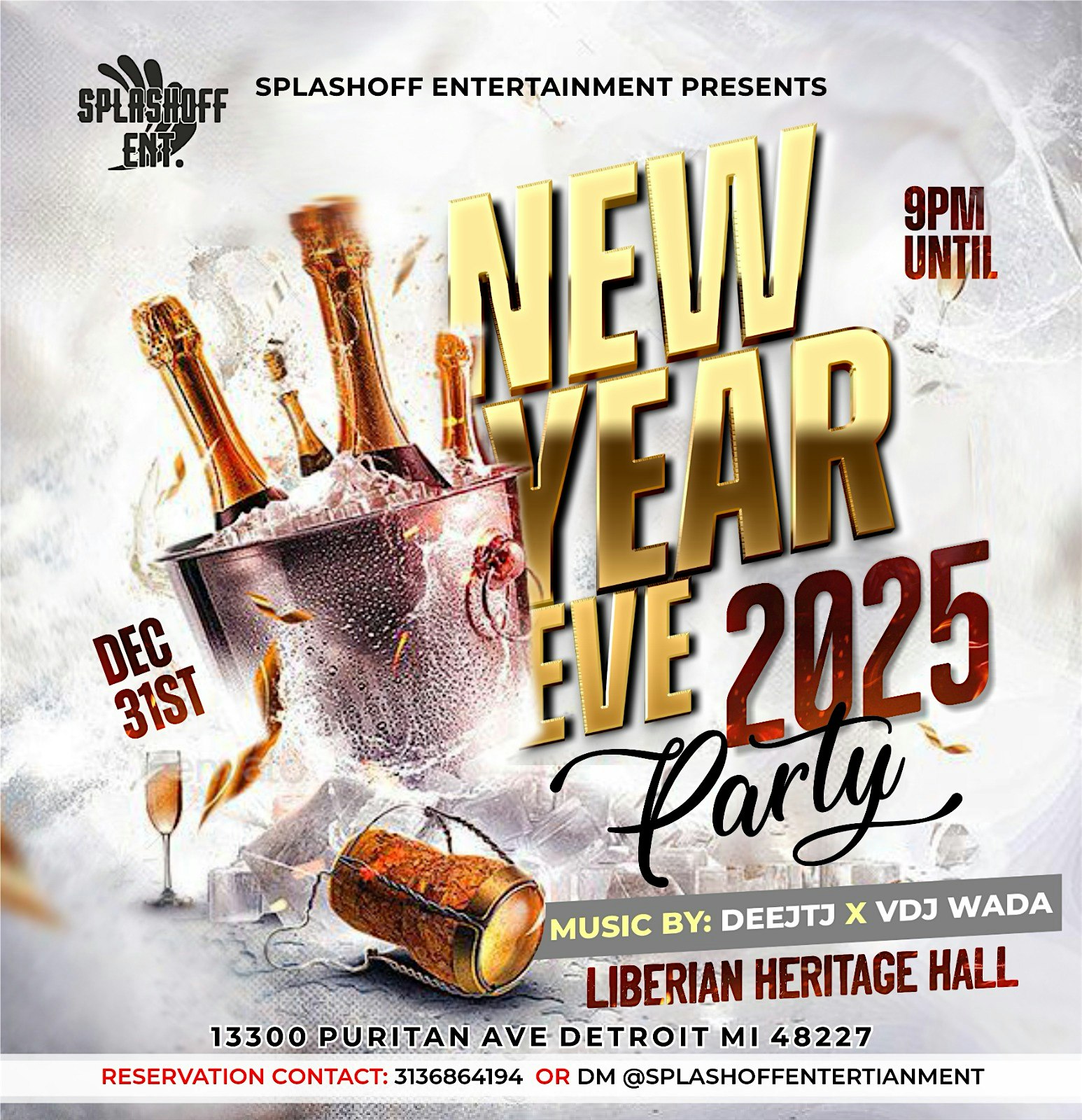 NEW YEAR EVE 2025 . Afrobeats Party – Detroit,