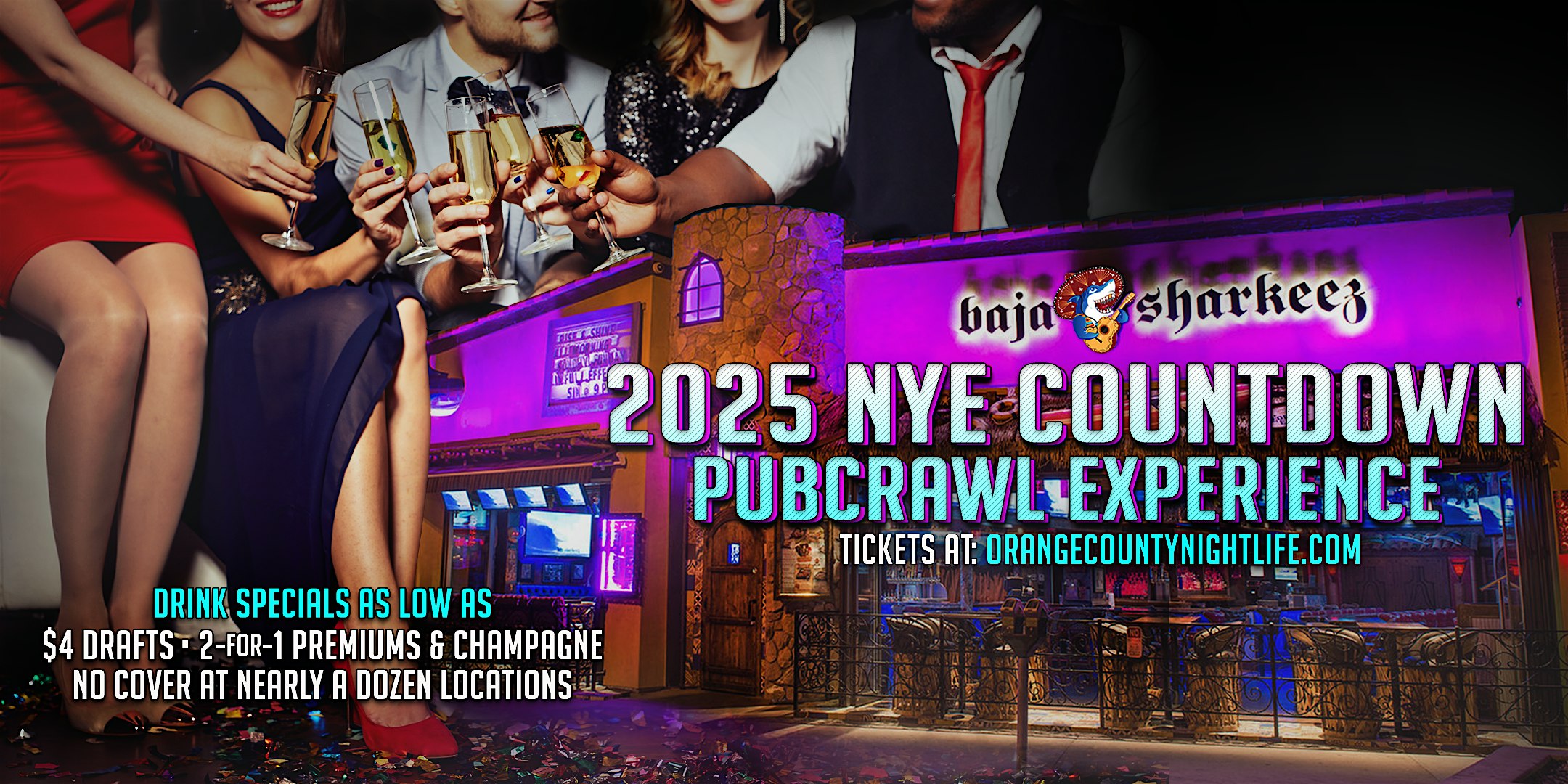 Newport Beach New Year’s Eve Pub Crawl Party 2025 – Newport Beach, CA