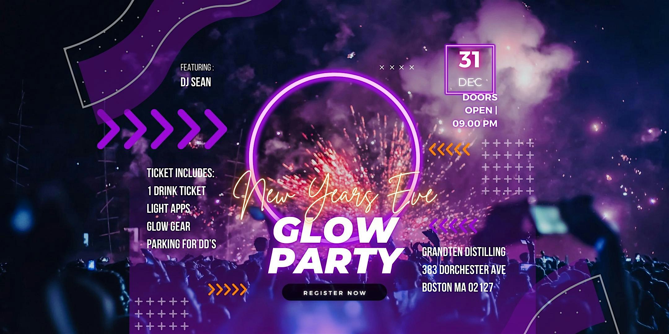 NYE 2025: GLOW PARTY! (1 cocktail included) – Boston, MA