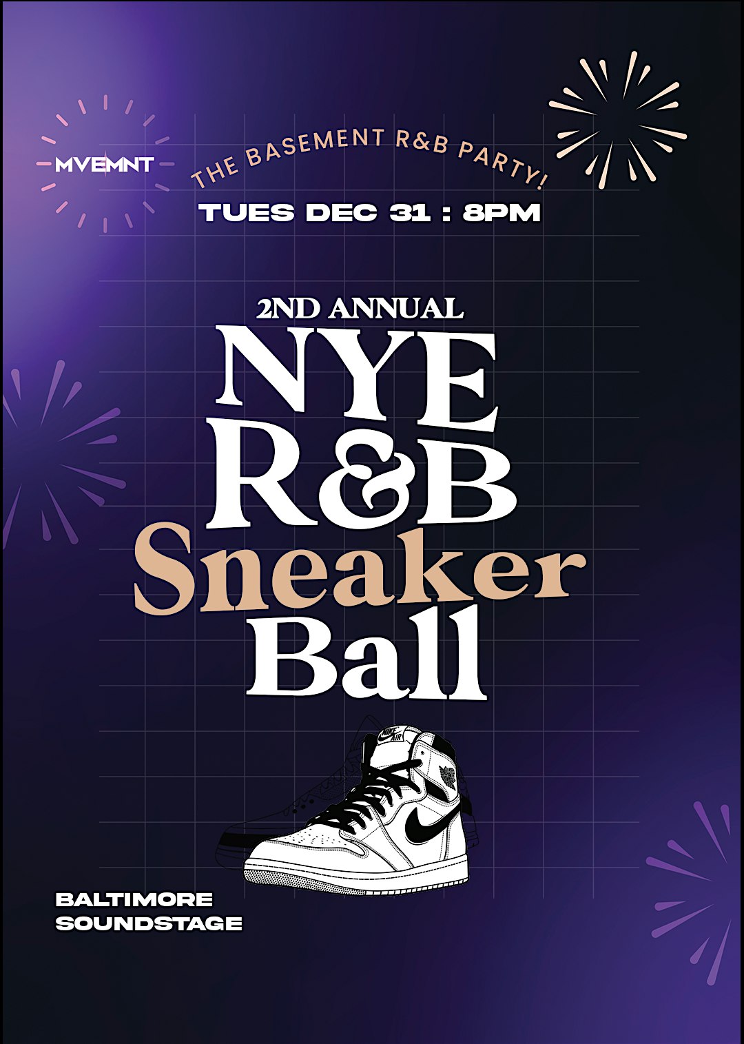 The Basement NYE R&B Sneaker Ball – BALTIMORE – Baltimore, MD