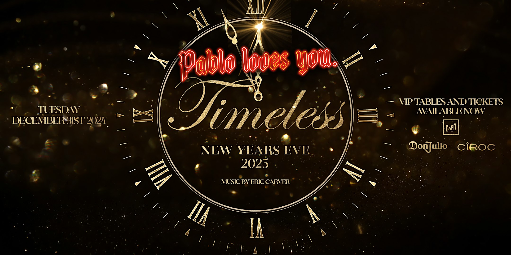 TIMELESS 2025 – New Years Eve inside Escobar at Baro Toronto – Toronto, Canada