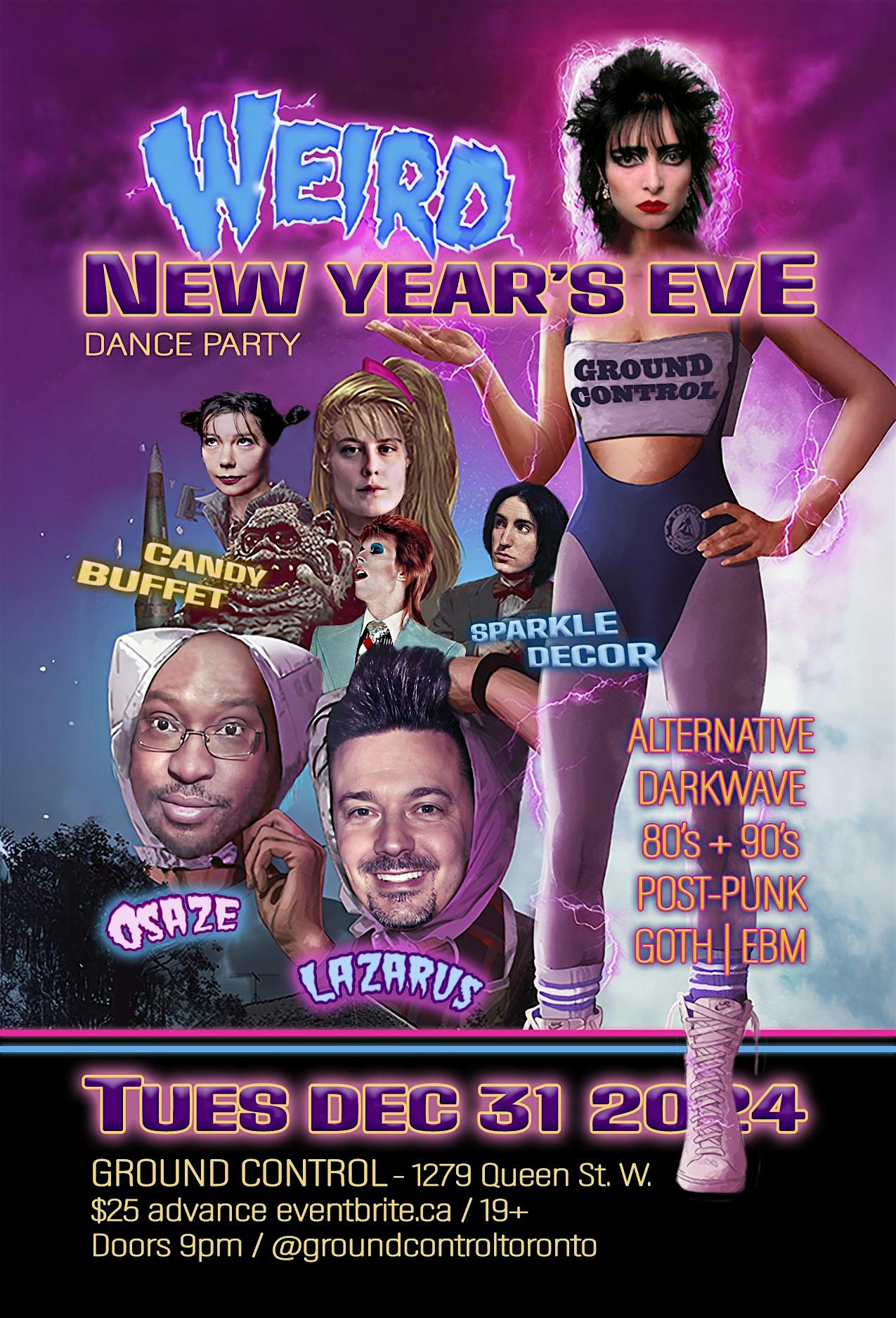 WEIRD New Year’s Eve Dance Party with DJ’s Lazarus & Osaze – Toronto, Canada