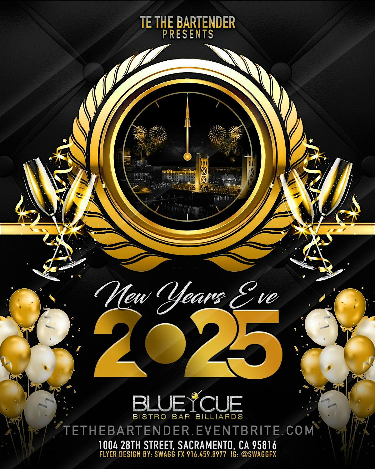 New Years Eve – White & Gold Champagne Bash – Sacramento, CA