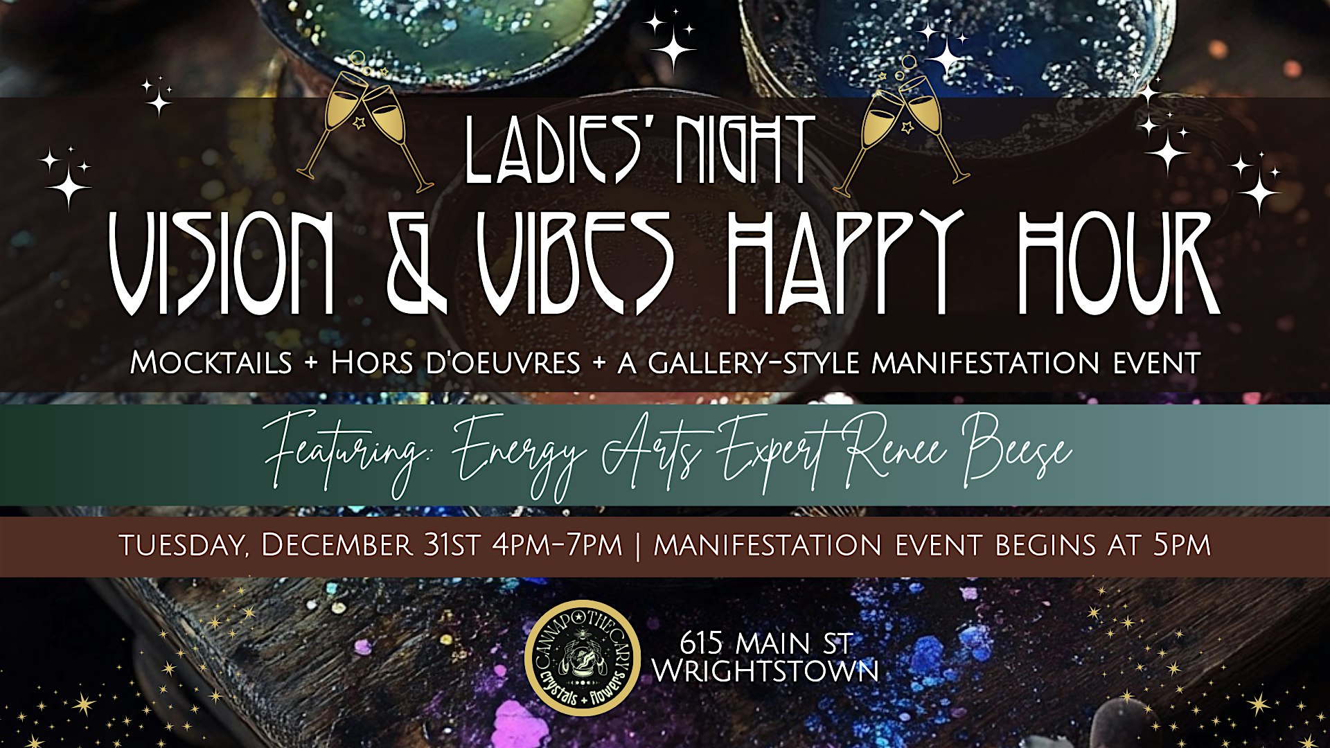 New Year’s Eve Ladies’ Night Vision + Vibes Happy Hour – Wrightstown, WI