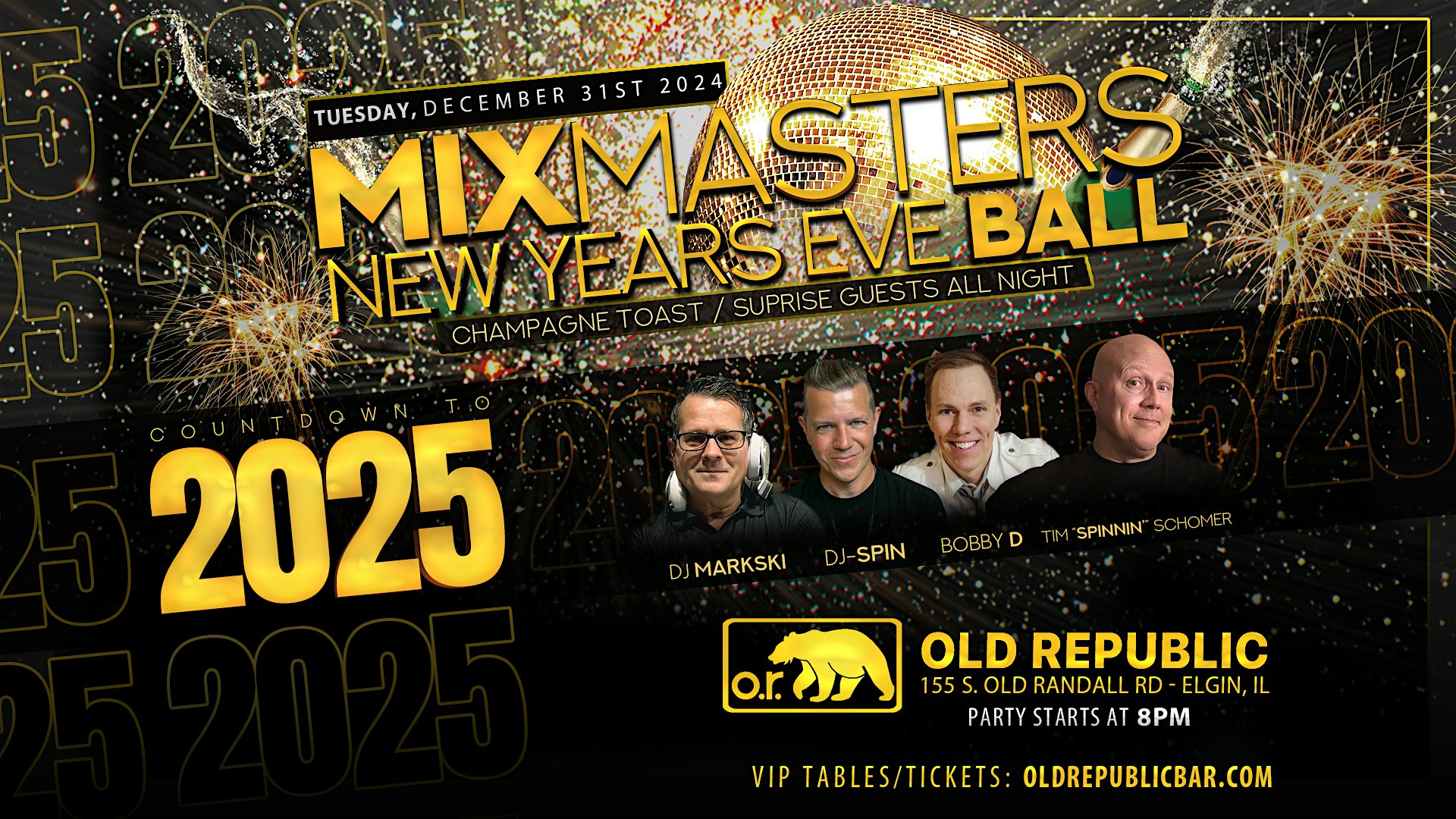 The Mixmasters New Year’s Eve Ball – Elgin, IL