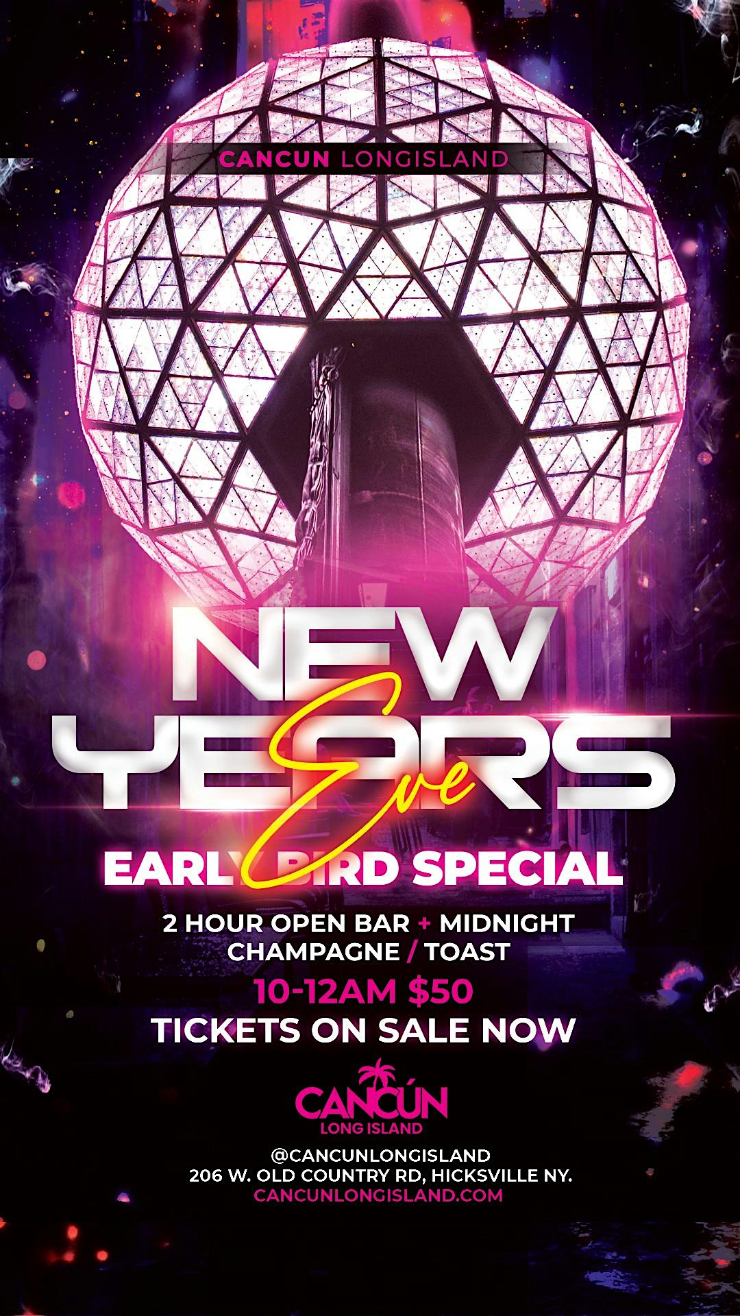 New Year’s Eve @ Cancun Long Island – Hicksville, NY