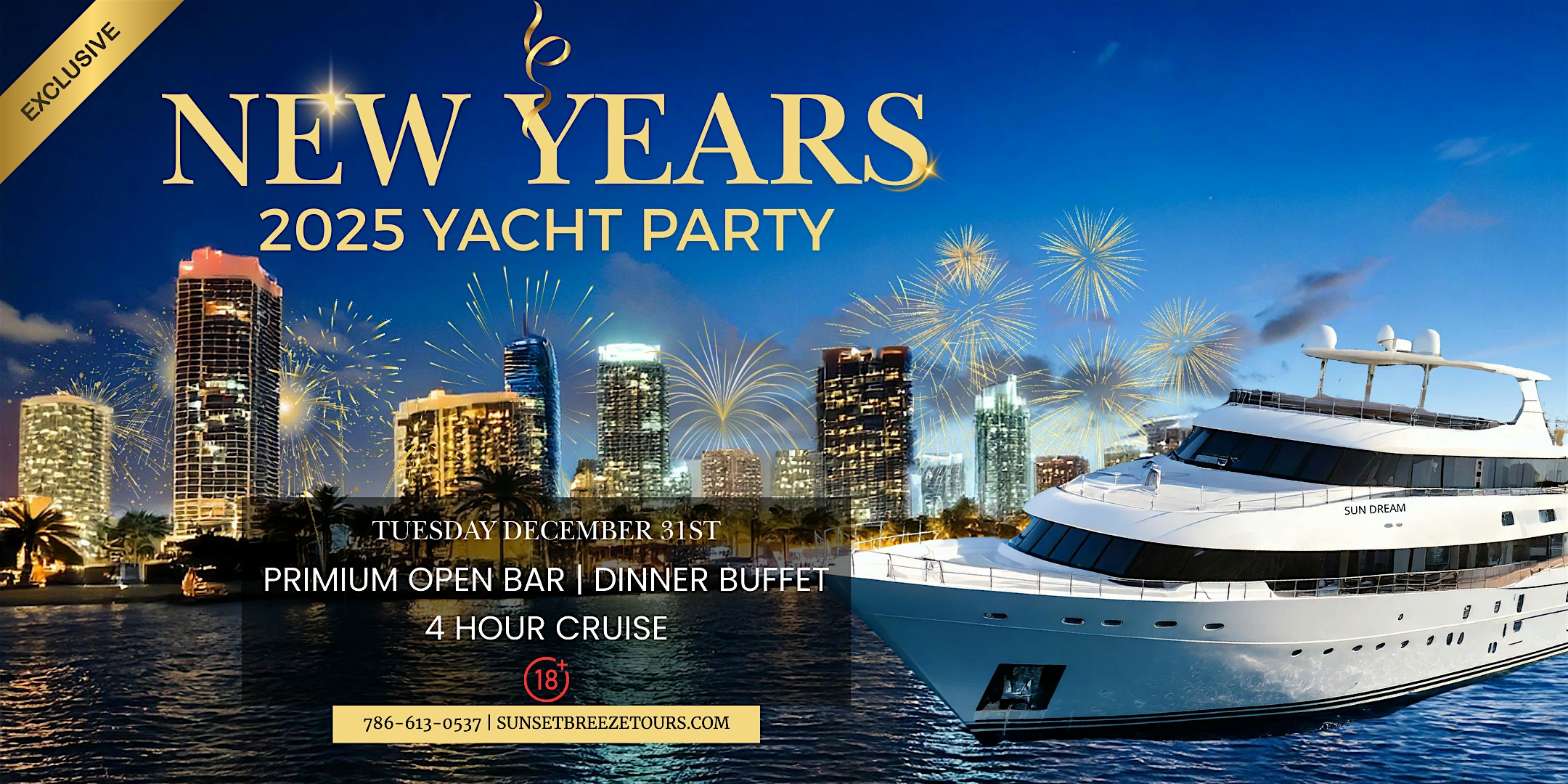 New Years Eve dinner cruise | ALL INCLUSIVE – Fort Lauderdale, FL