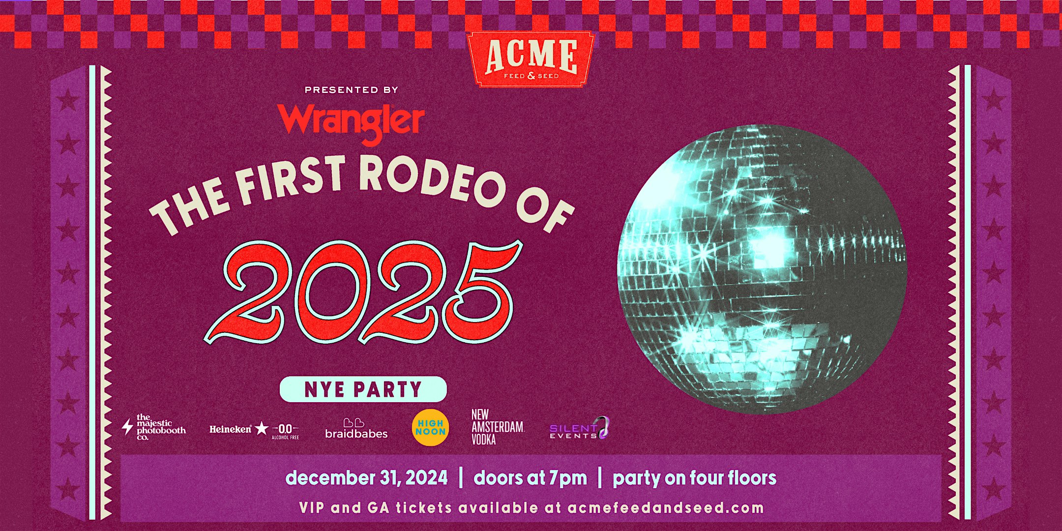 Acme’s Disco Rodeo NYE 2024 Party – Downtown Nashville – Nashville, TN