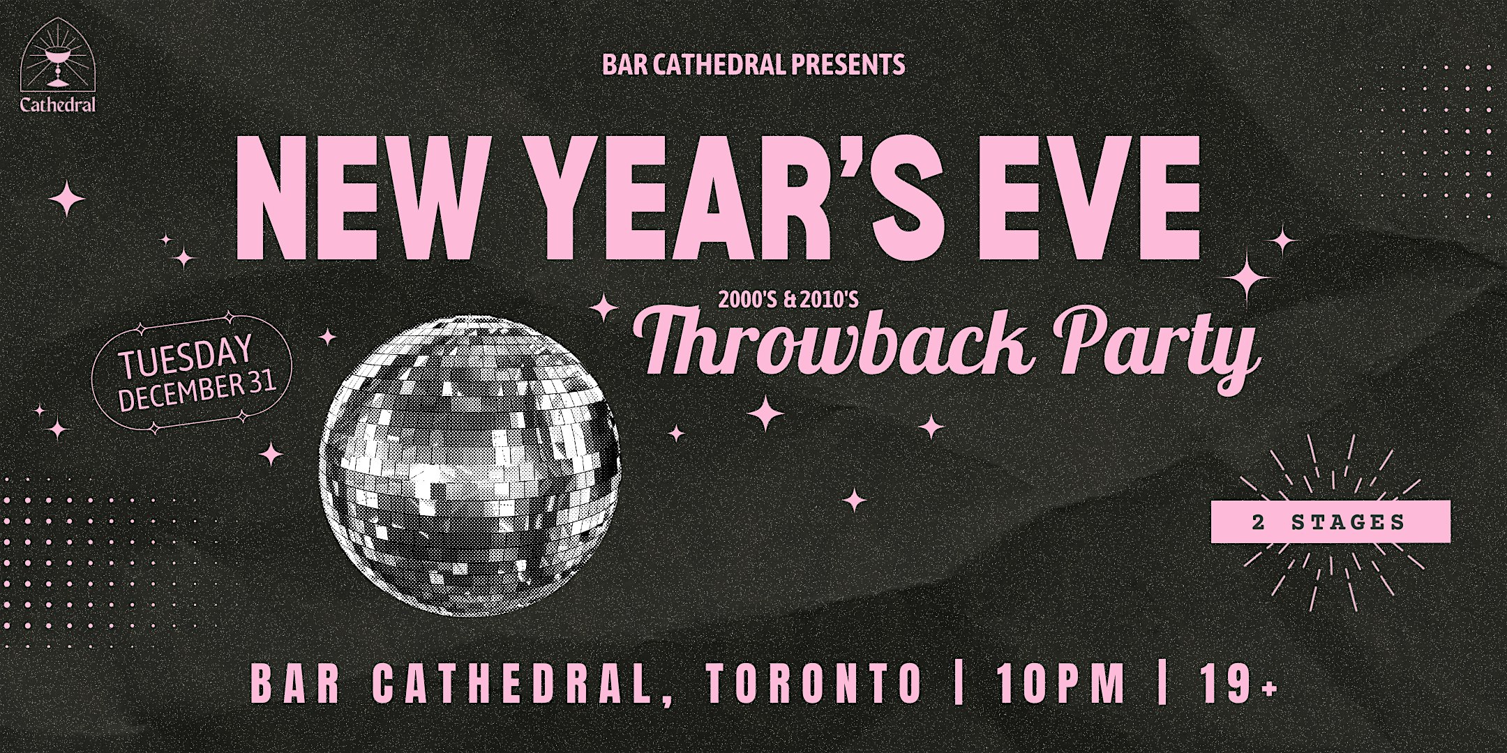 New Year’s Eve Throwback Party at Bar Cathedral! – Toronto, Canada