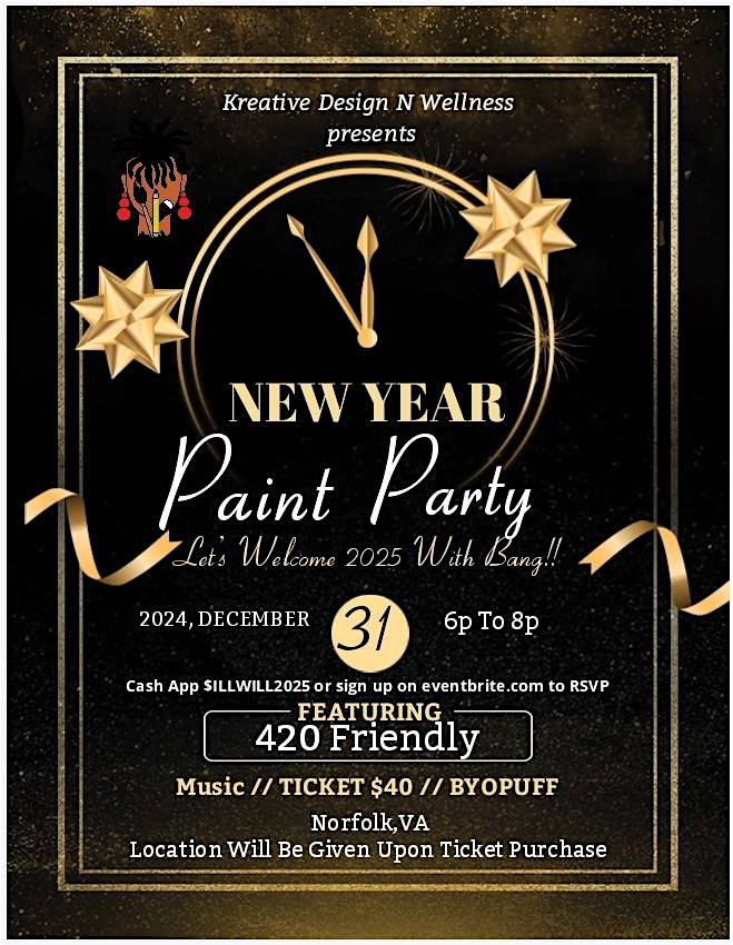 New Year Eve Paint Party – Norfolk, VA