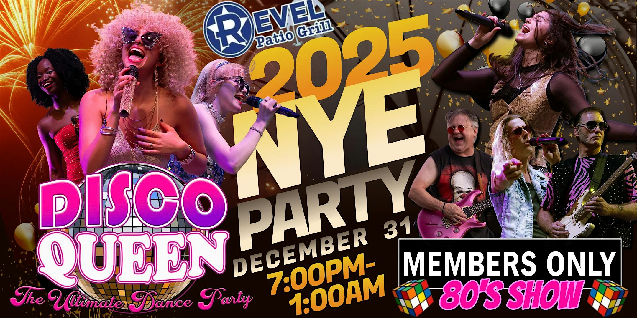 NYE with Disco Queen and Members Only at The Revel!!! – Frisco, TX