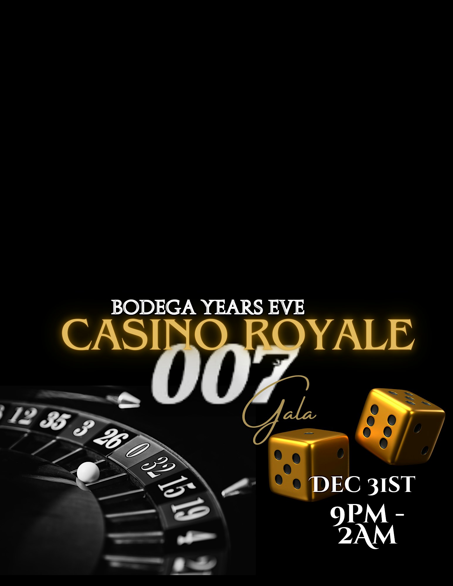 NYE ‘007’ Casino Royale Gala – Birmingham, AL