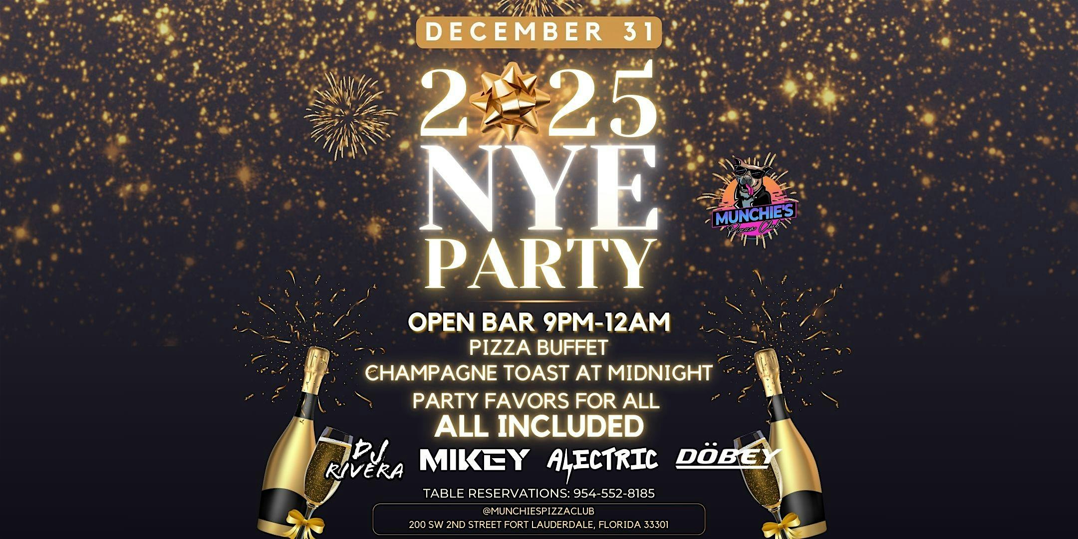 12/31- NEW YEARS EVE PARTY @ MUNCHIE’S FORT LAUDERDALE – Fort Lauderdale, FL