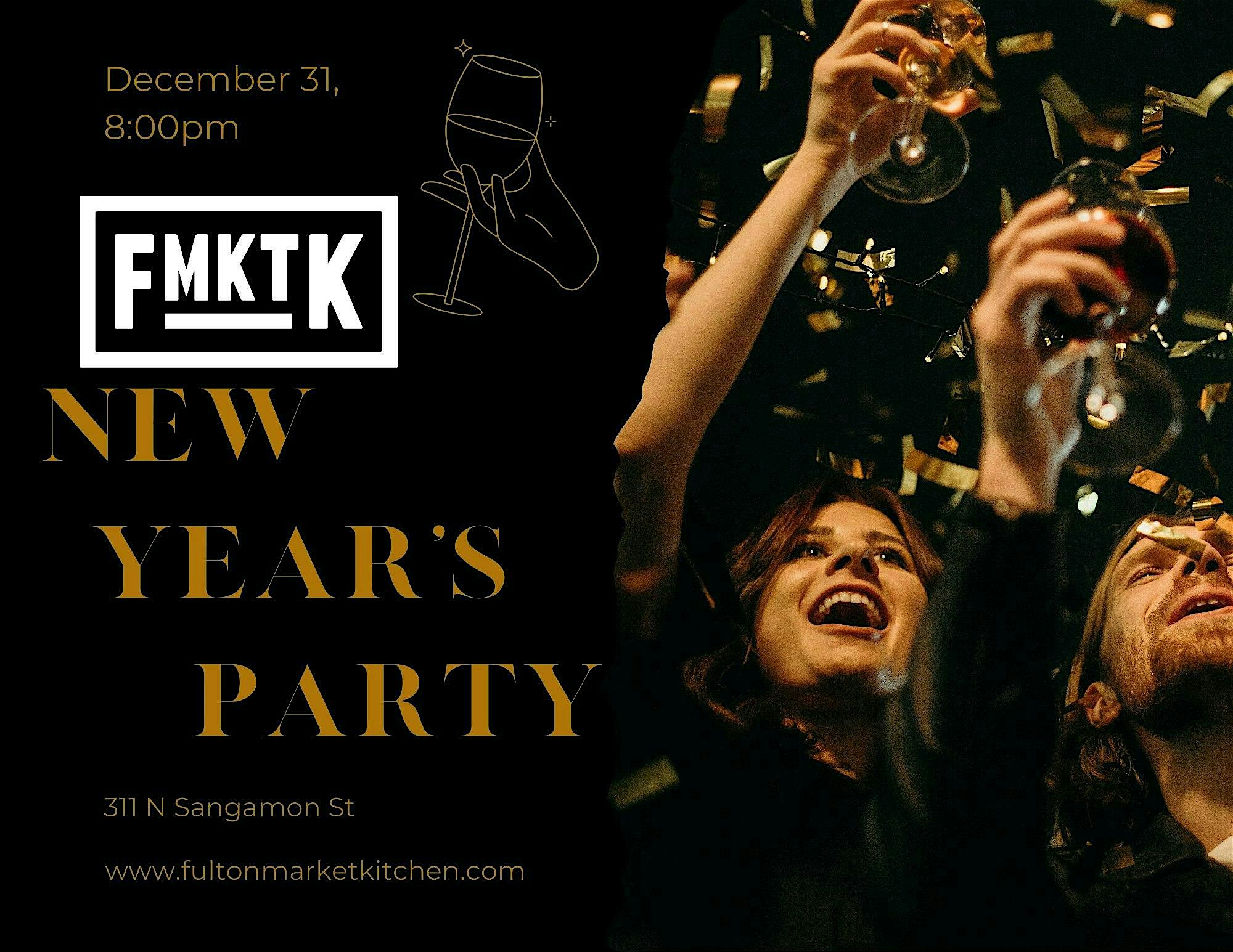 NYE 2025 Masquerade Soiree @ Fulton Market Kitchen – Chicago, IL