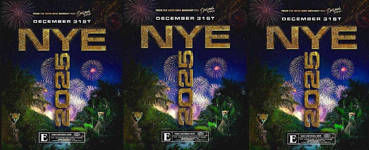 NYE 2025 at Jungle Hollywood – Los Angeles, CA