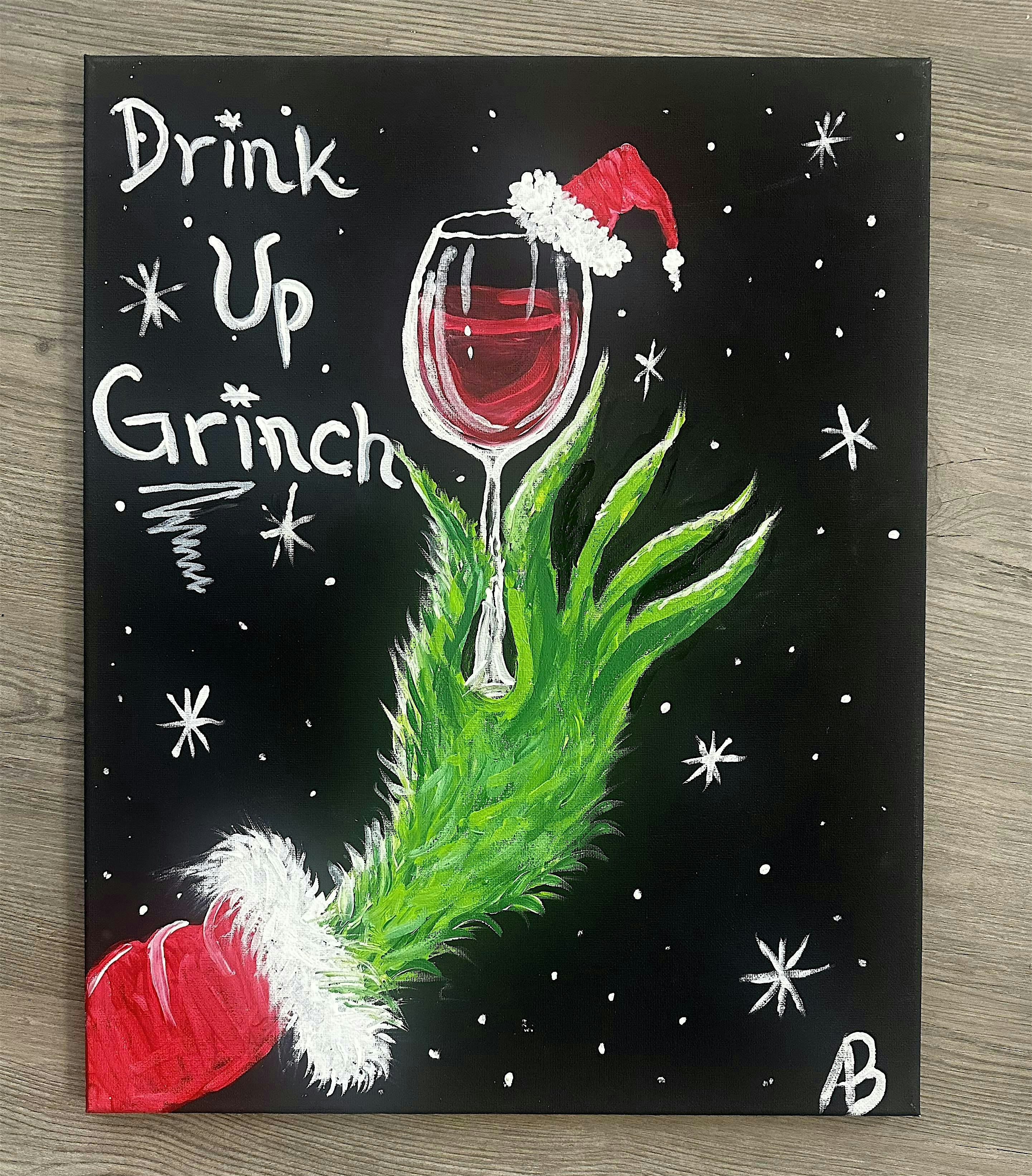 Paint with Ashley Blake “Drink Up Grinch” Paint Night – Chatham, IL