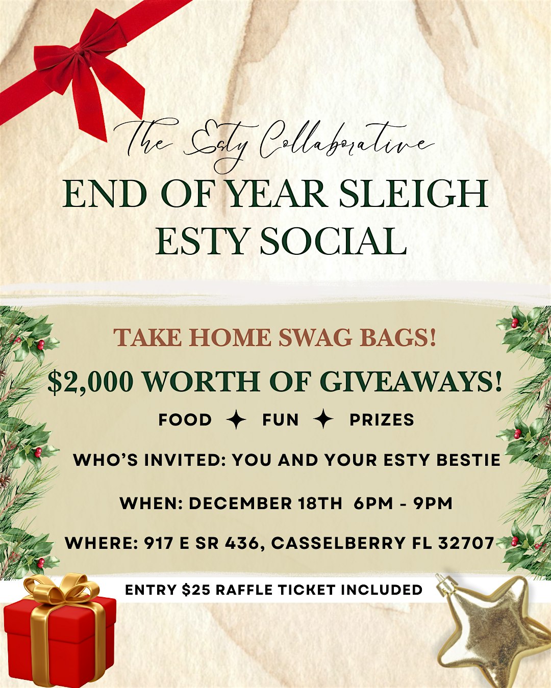 End of Year Sleigh Esty Social – Casselberry, FL