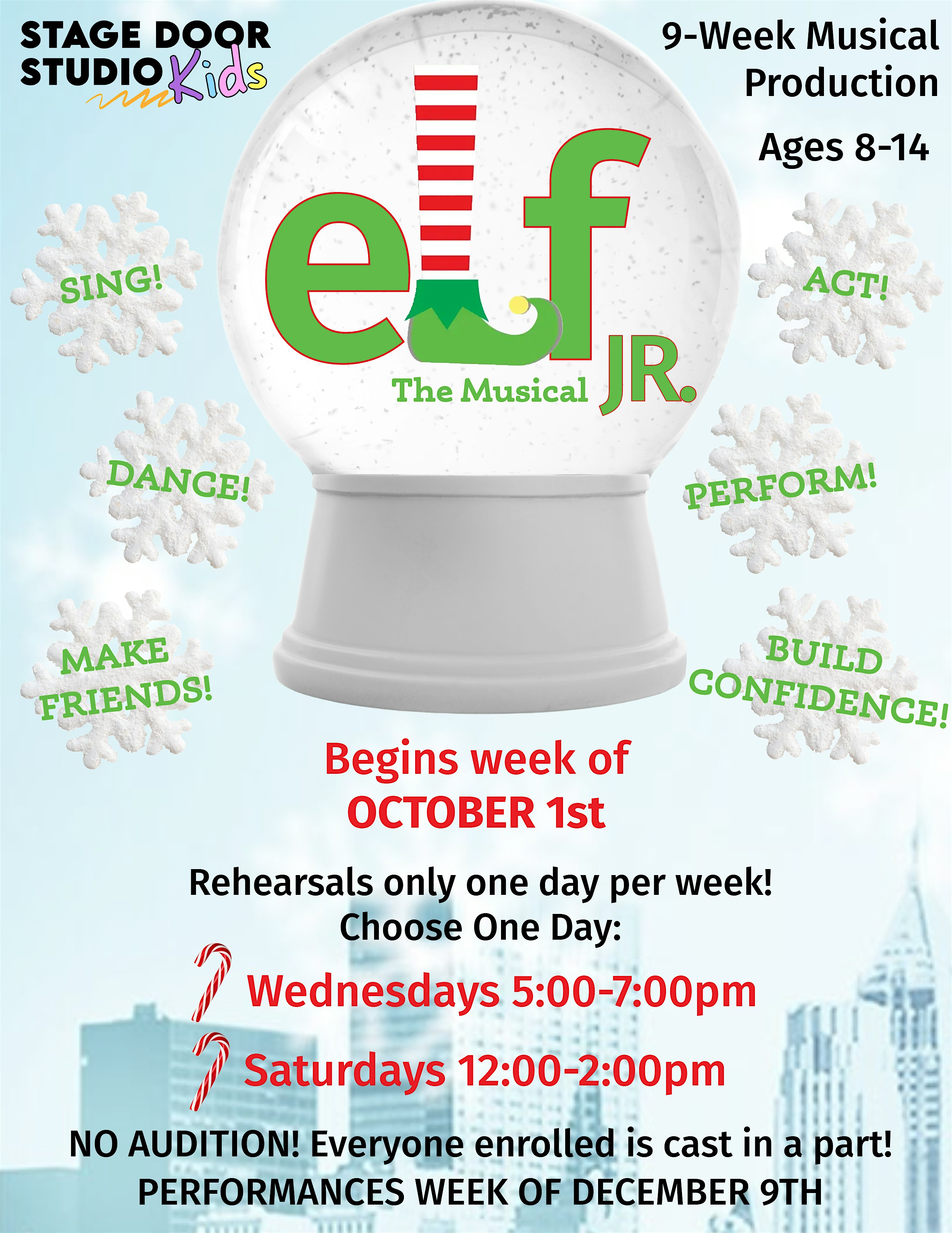 12/18- Wednesday Cast- ELF JR – Gilbert, AZ