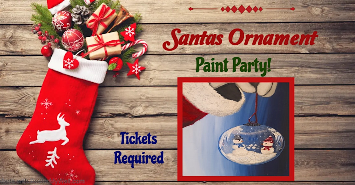 Santas Ornament Paint Party! Jaffrey Legion – Jaffrey, NH