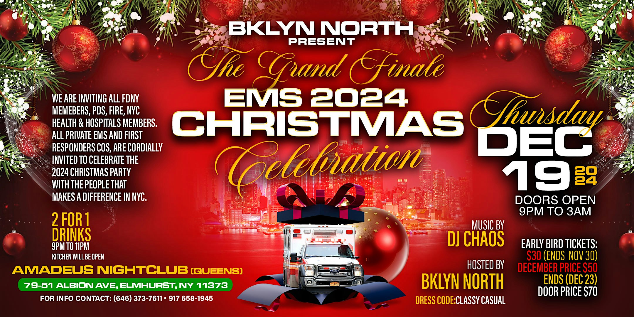 2024 EMS CHRISTMAS CELEBRATION – Queens, NY