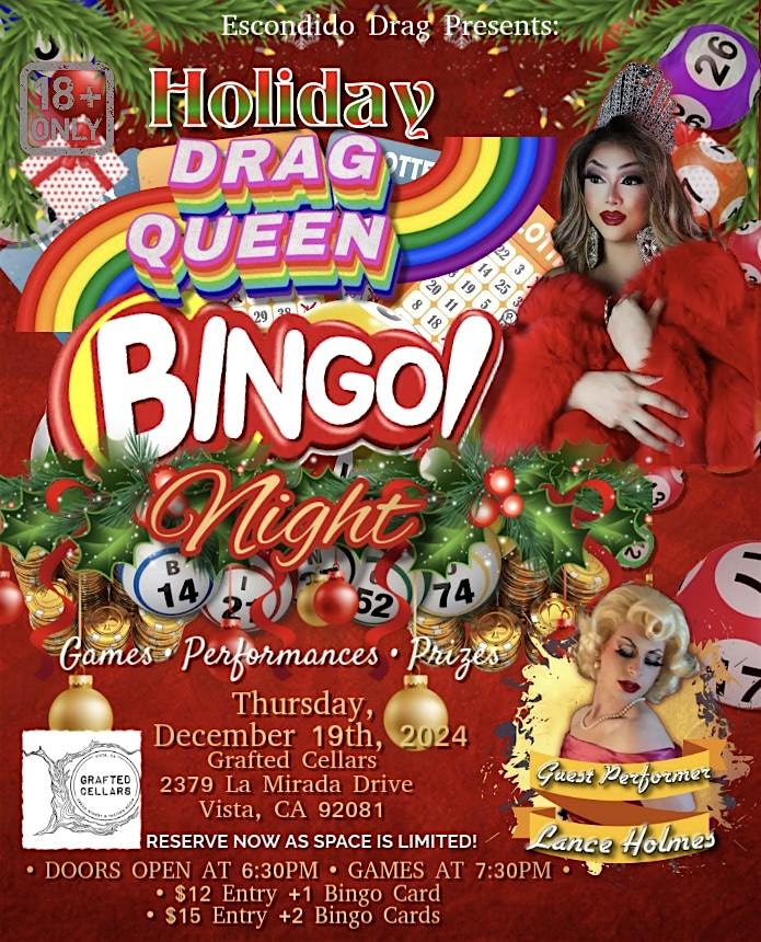 Drag Queen Bingo: Holiday Special – Vista, CA