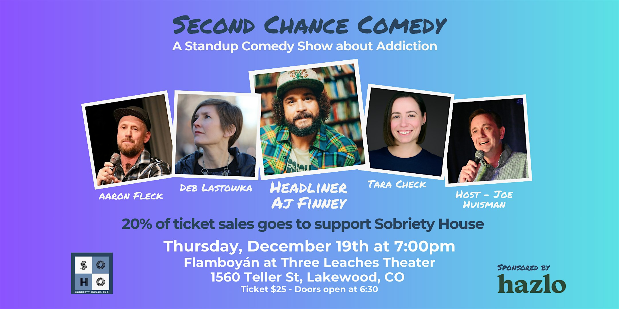 Second Chance Comedy: A Standup Comedy Show about Addiction – Lakewood, CO