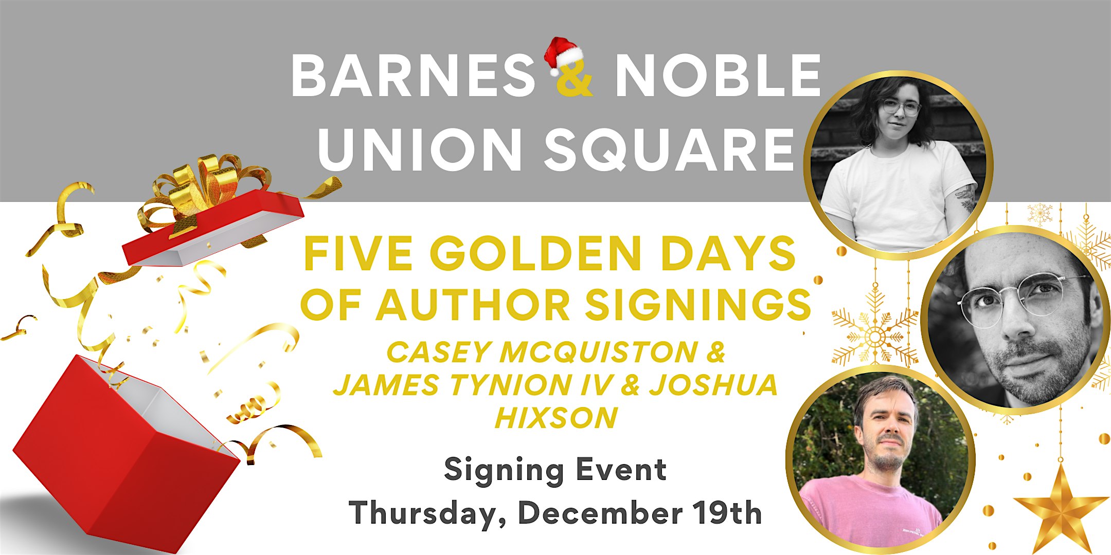 Fourth Golden Day of Author Signings at B&N Union Square – New York, NY