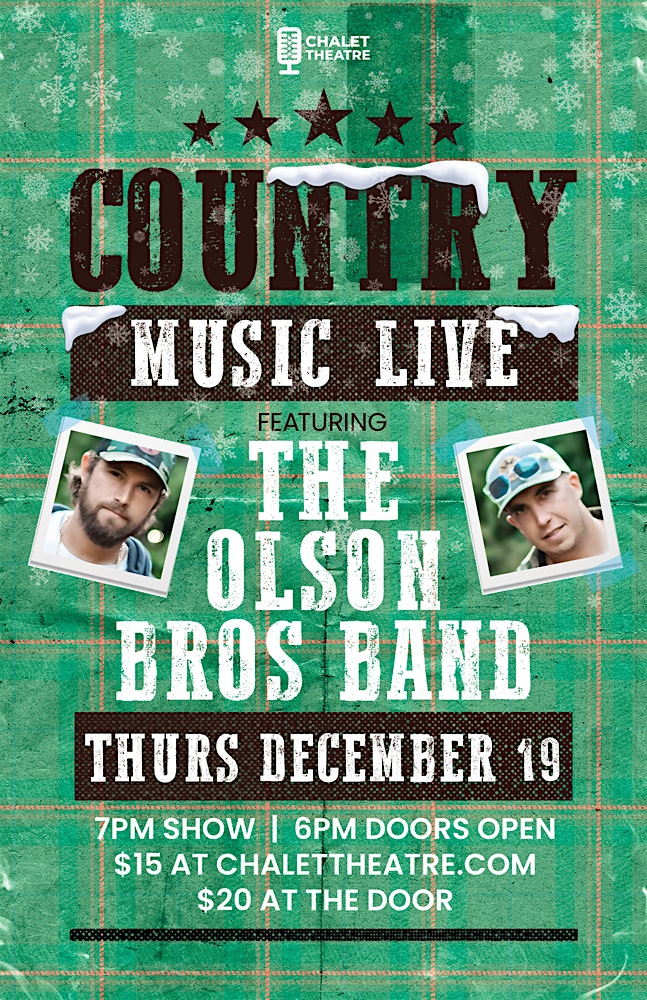 THE OLSON BROS BAND – Enumclaw, WA