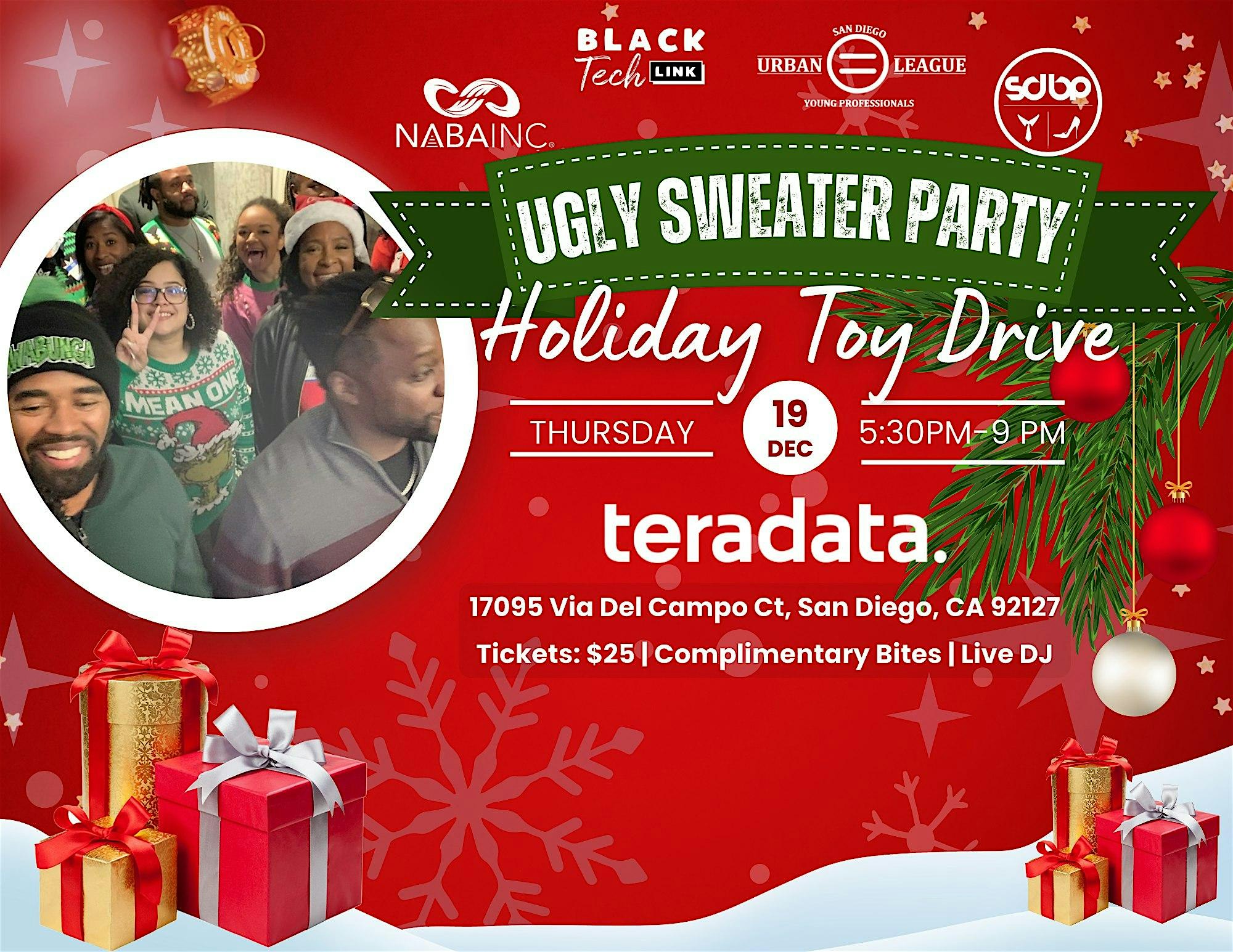 4th Annual Ugly Sweater Holiday Toy Drive – San Diego, CA