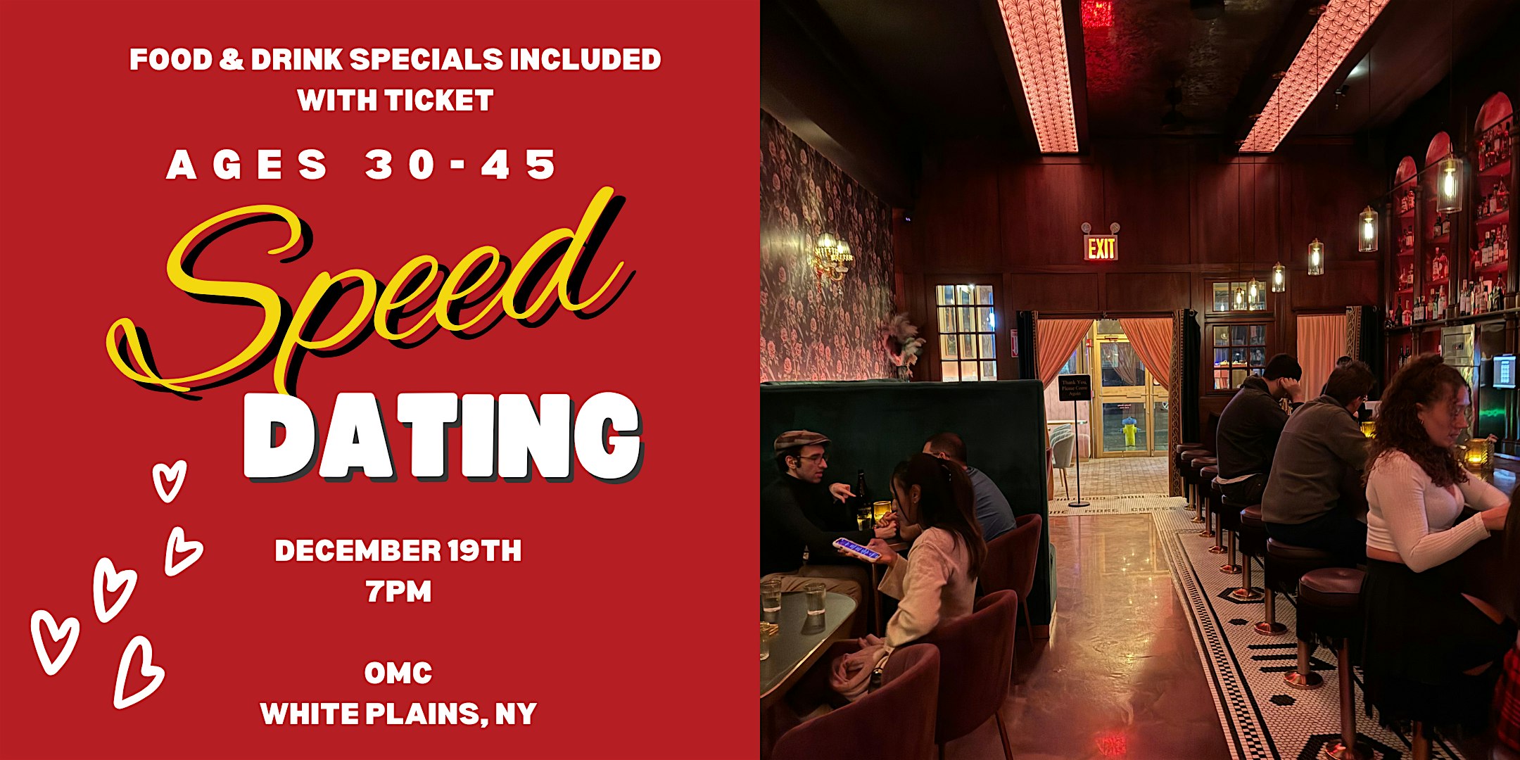 Speed Dating (ages 30-45): Women Sold Out (White Plains, NY) – White Plains, NY