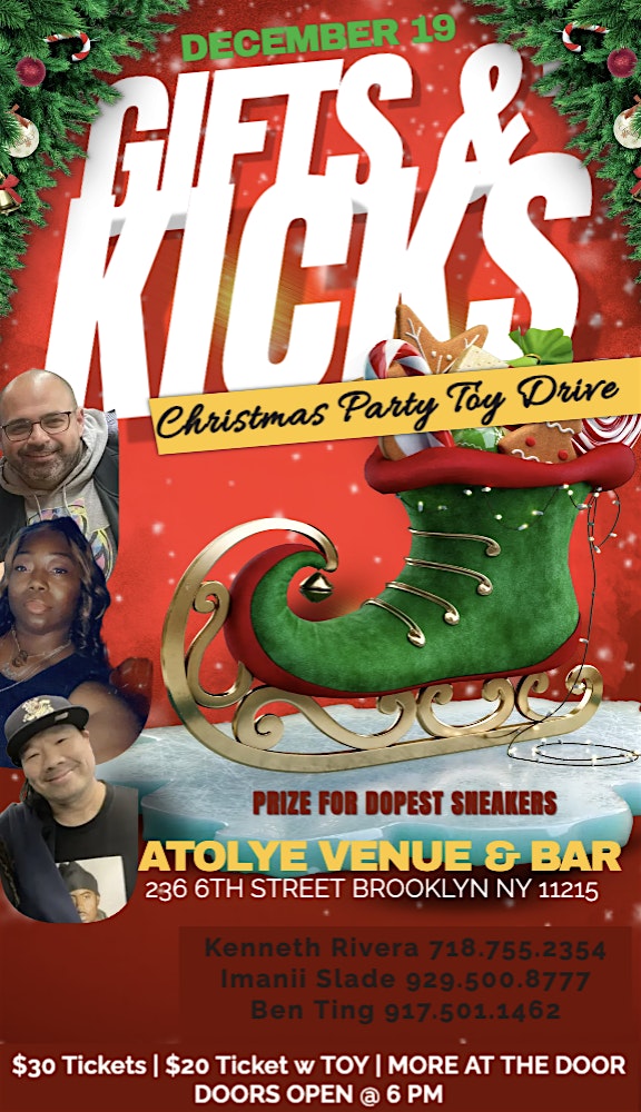 KICKS &’ GIFTS CHRISTMAS PARTY – Brooklyn, NY