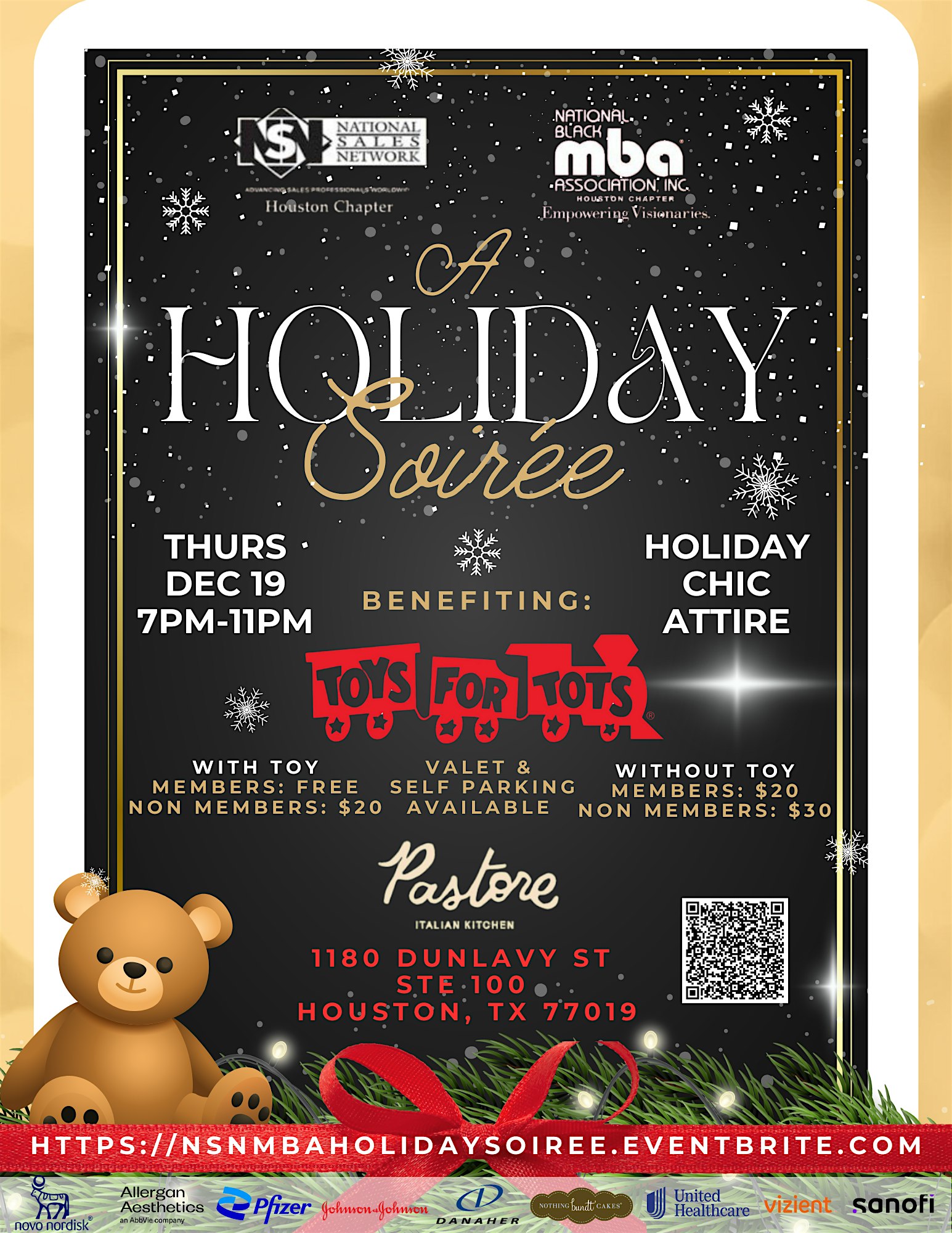 NSN Houston and Houston Black MBA Holiday Soiree and Toy Drive – Houston, TX