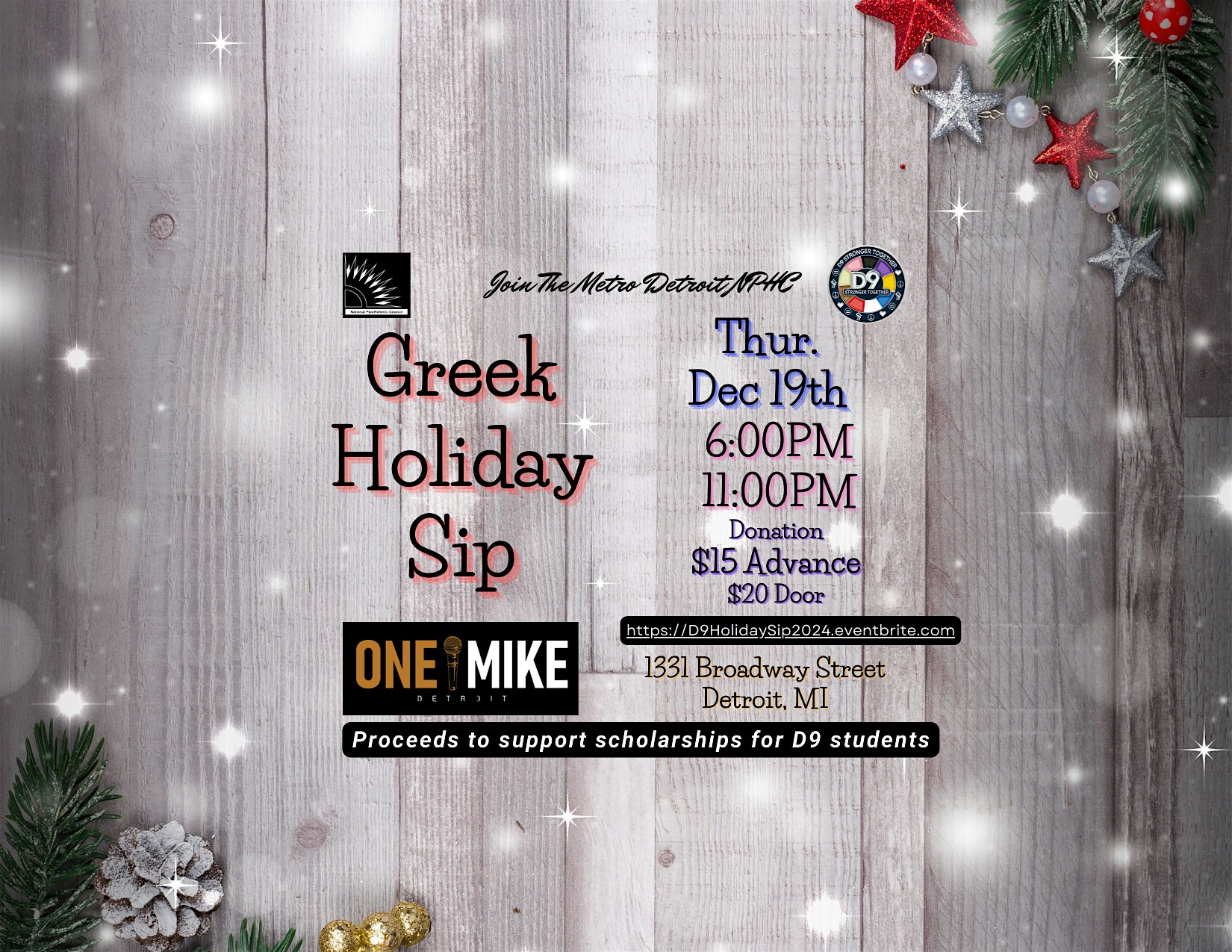 Holiday Sip D9-Greek Sip – Detroit, MI