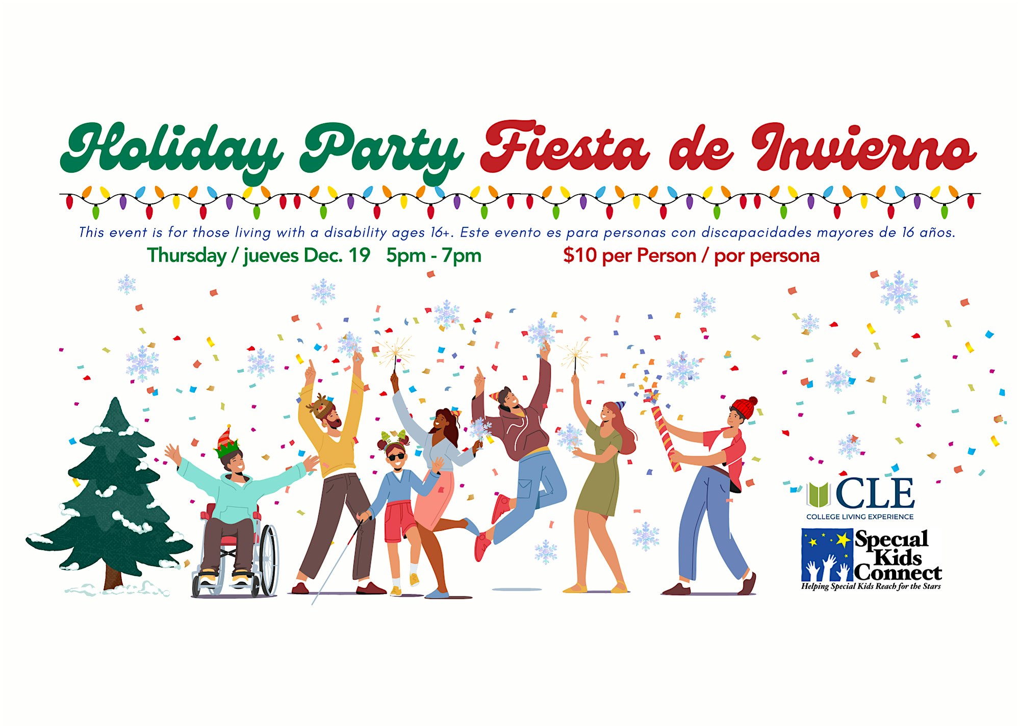 Holiday Party for Adults (ages 16+) Living with a Disability – Monterey, CA