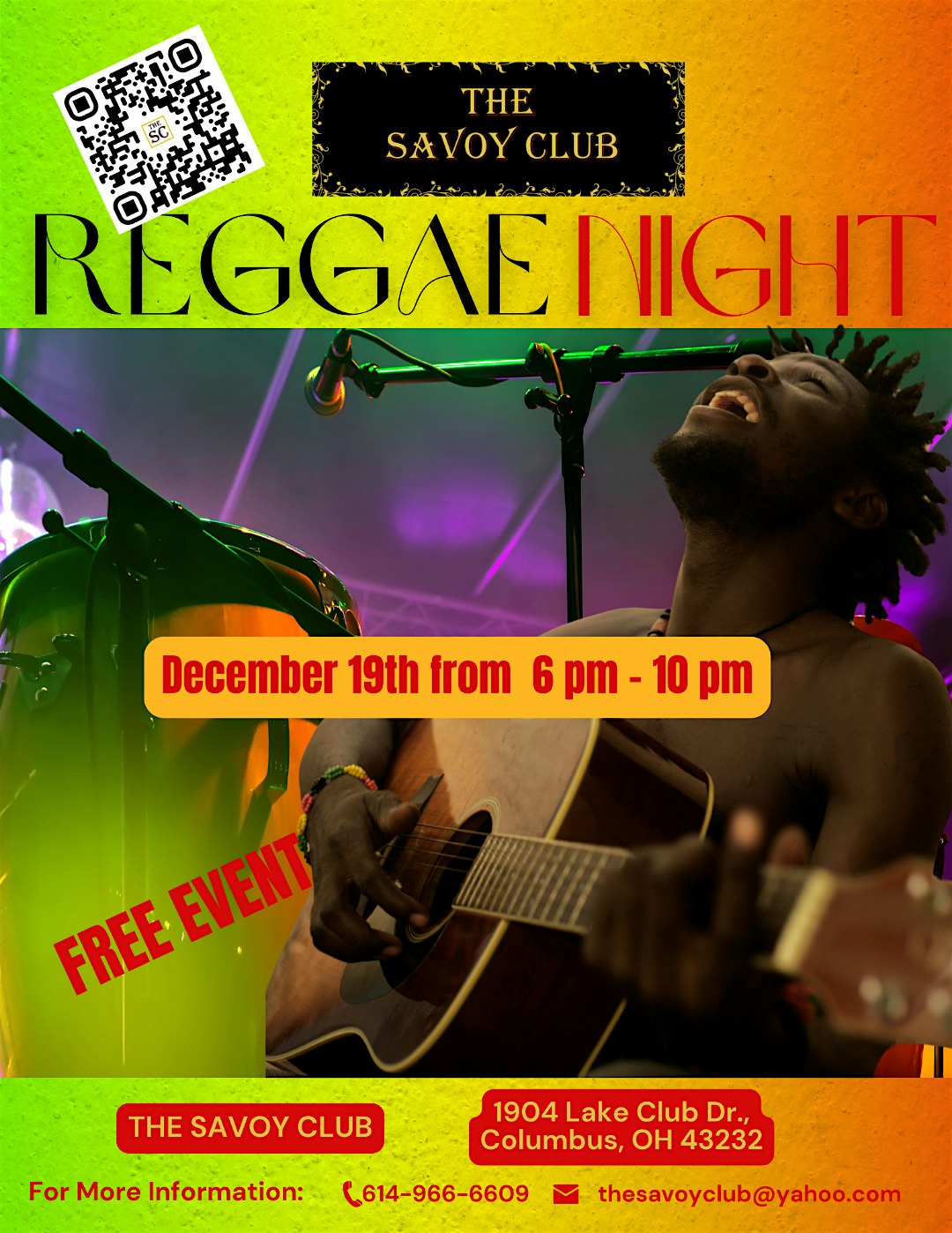 Reggae Night – Columbus, OH