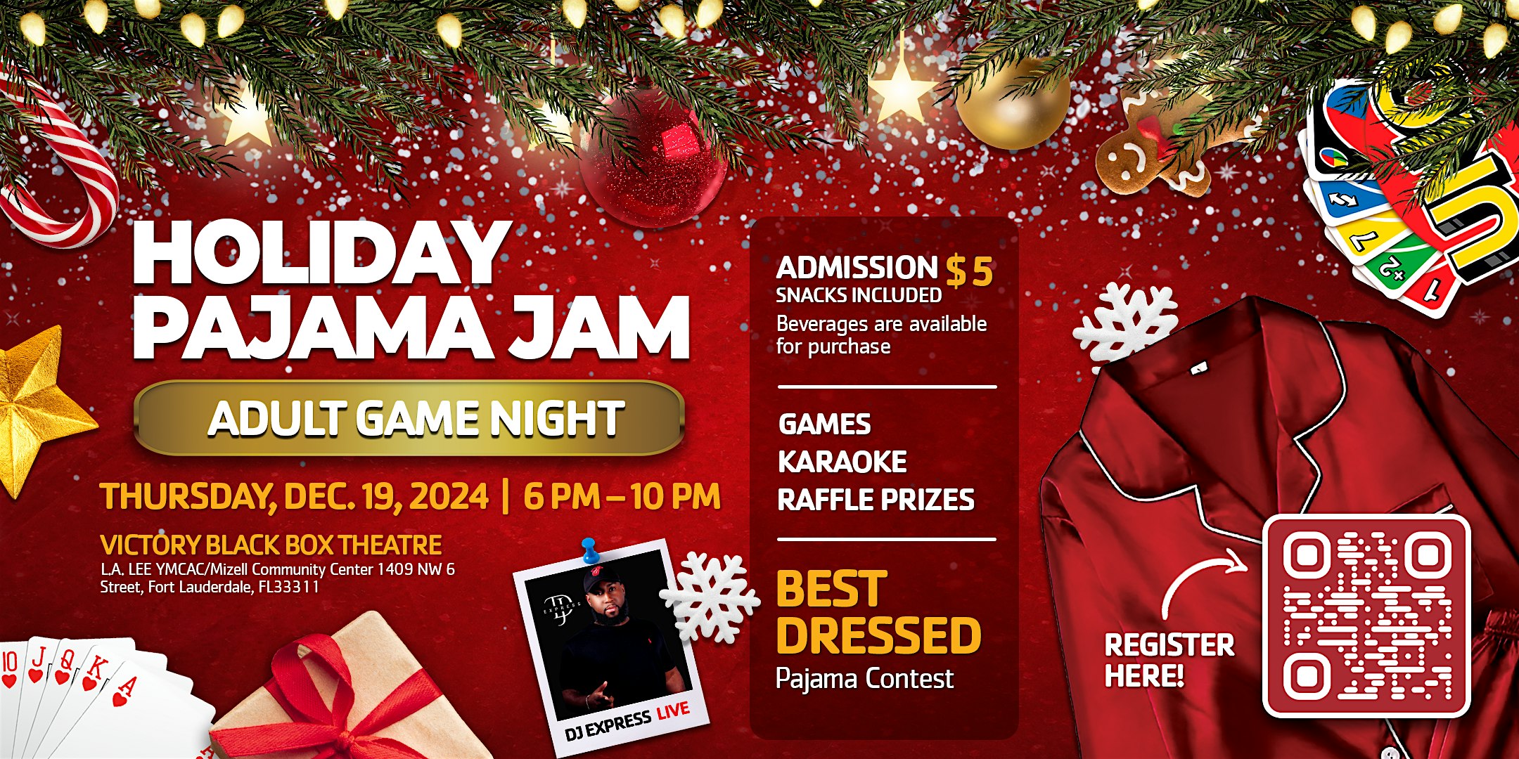 Adult Game Night: Holiday Pajama Jam – Fort Lauderdale, FL