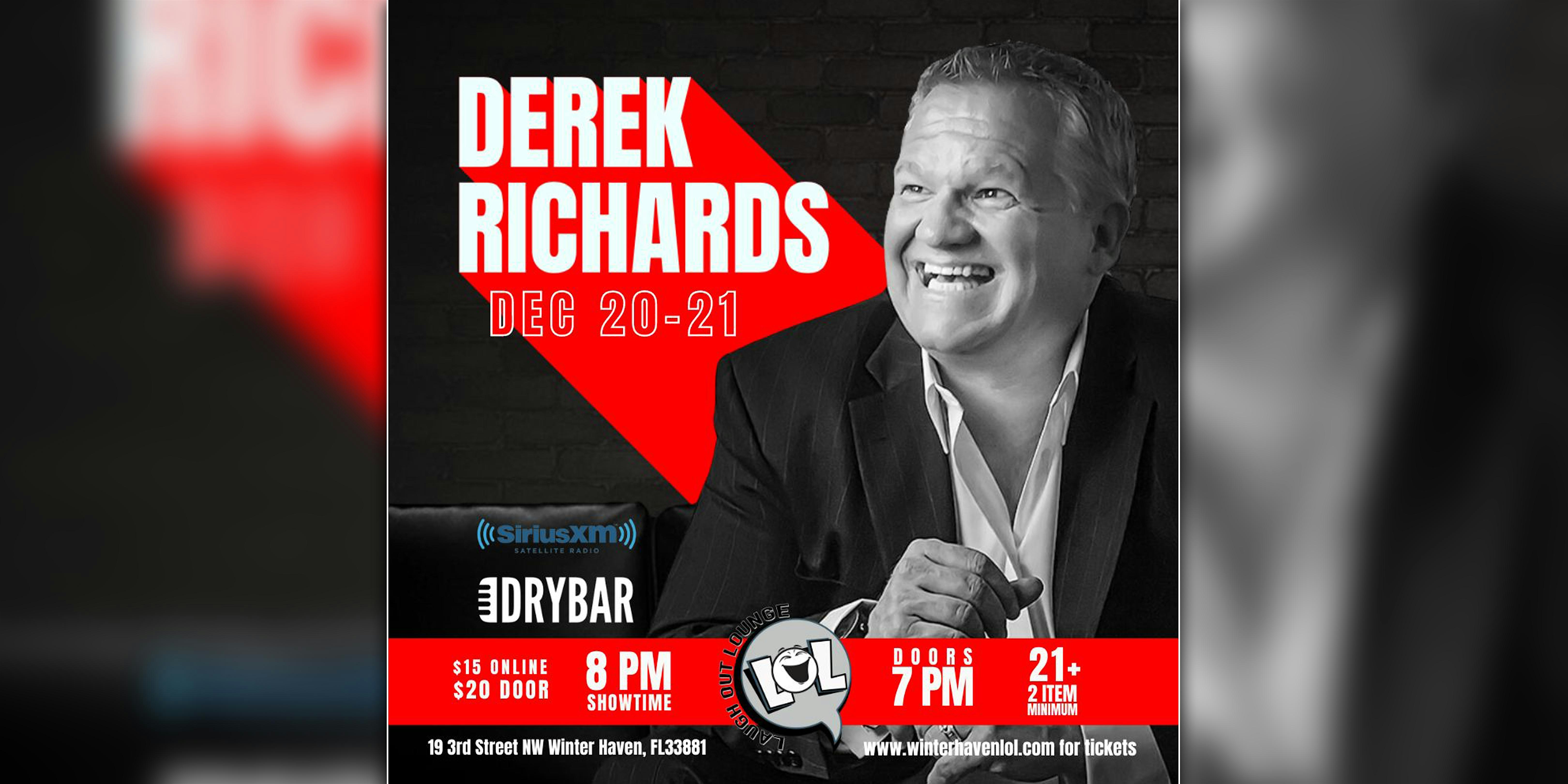 Derek Richards from The Irish Comedy Tour! (Friday Night) – Winter Haven, FL