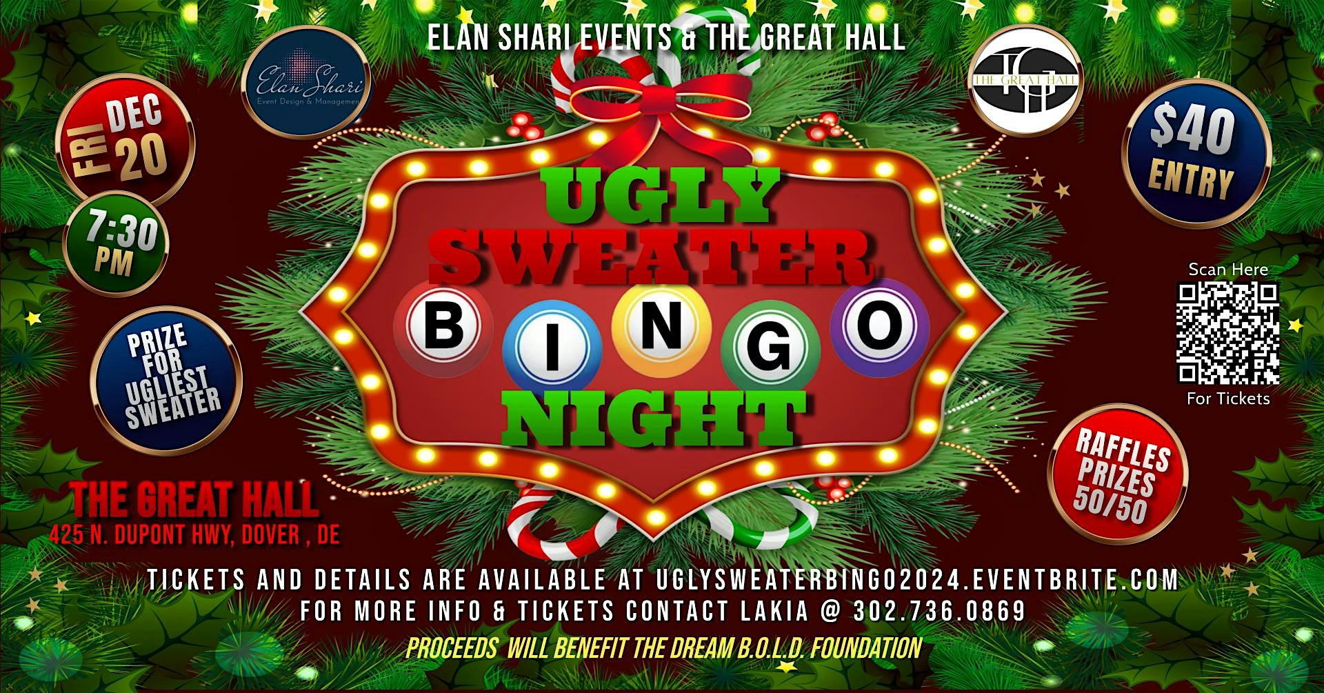 Bingo With A Twist – Ugly Sweater Night 2024 – Dover, DE